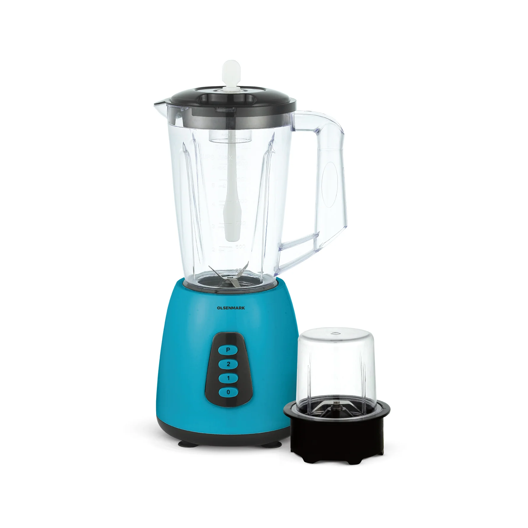 Olsenmark OMSB2055 2-in-1 Blender | powerful 700W motor with 1.75L unbreakable PC jar| grinder attachment, 2 speeds with pulse function, overheat protection for safe use|