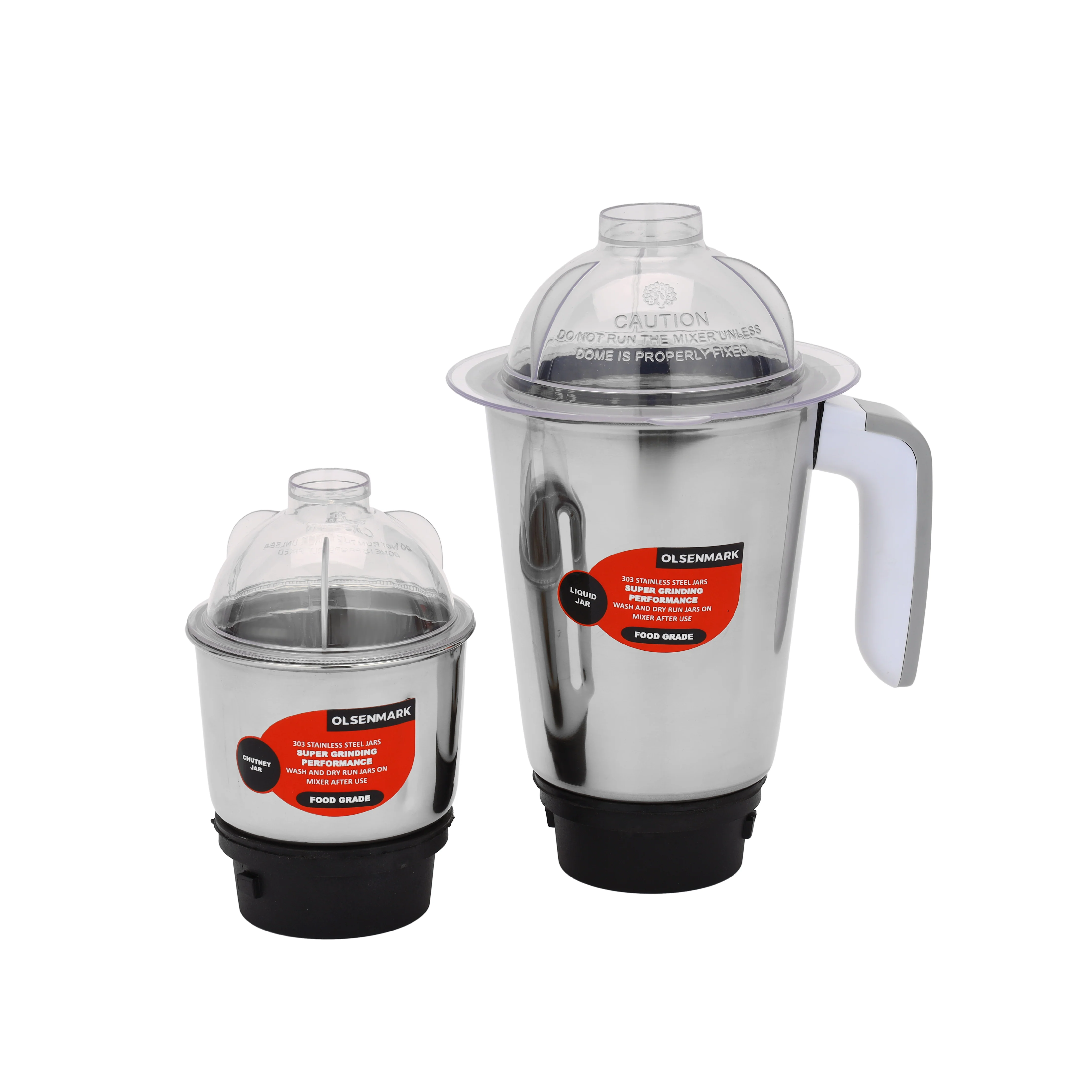 Olsenmark OMSB7061 Mixer Grinder | 550W motor delivers blending and grinding using durable stainless-steel jars| 3-speed control for consistent kitchen results| - Image 3