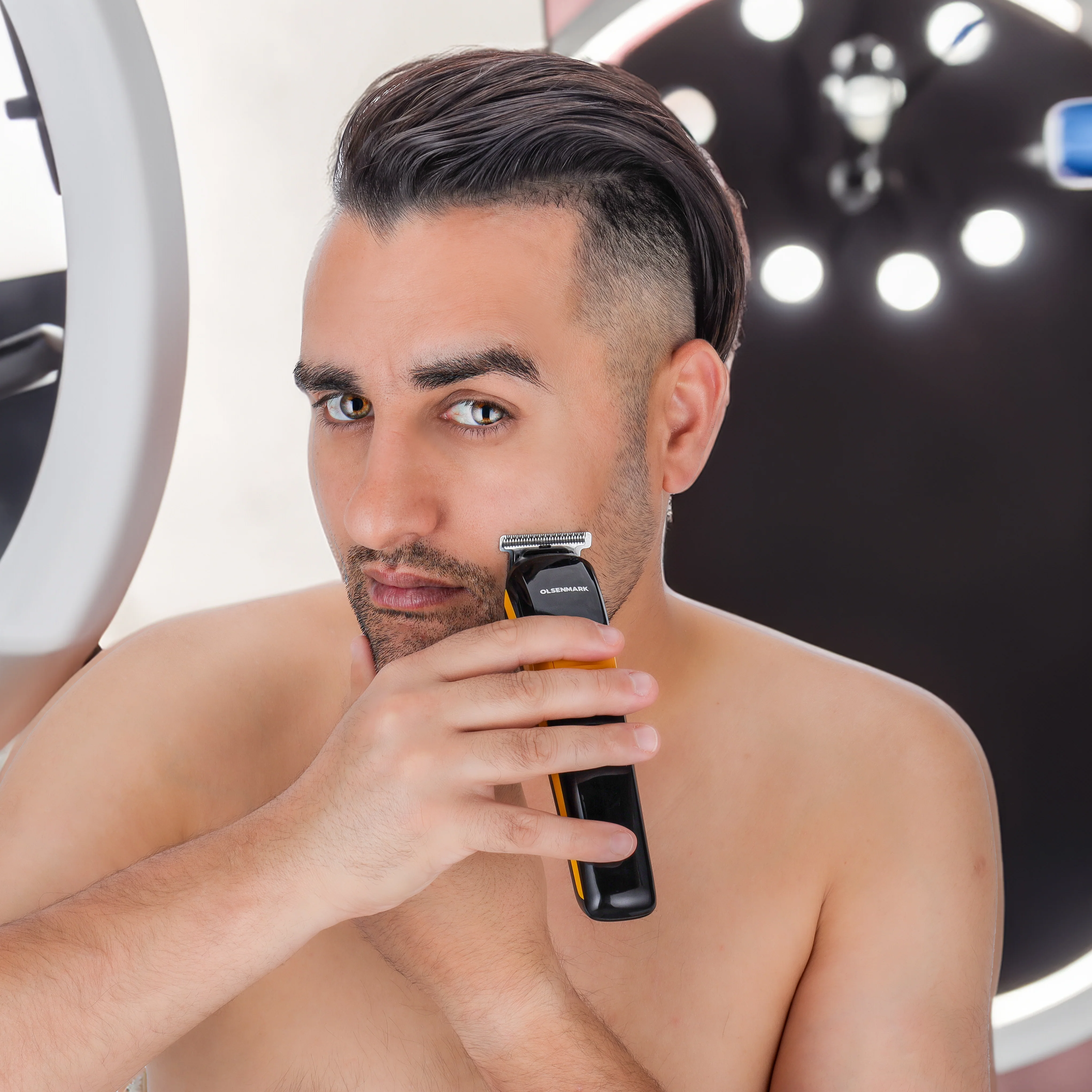 Olsenmark OMTR4114 3 in 1 Men’s Grooming Kit | foil shaver & nose trimmer with T-blade hair trimmer| 600mAh lithium battery, USB charging and up to 120 min use| - Image 3