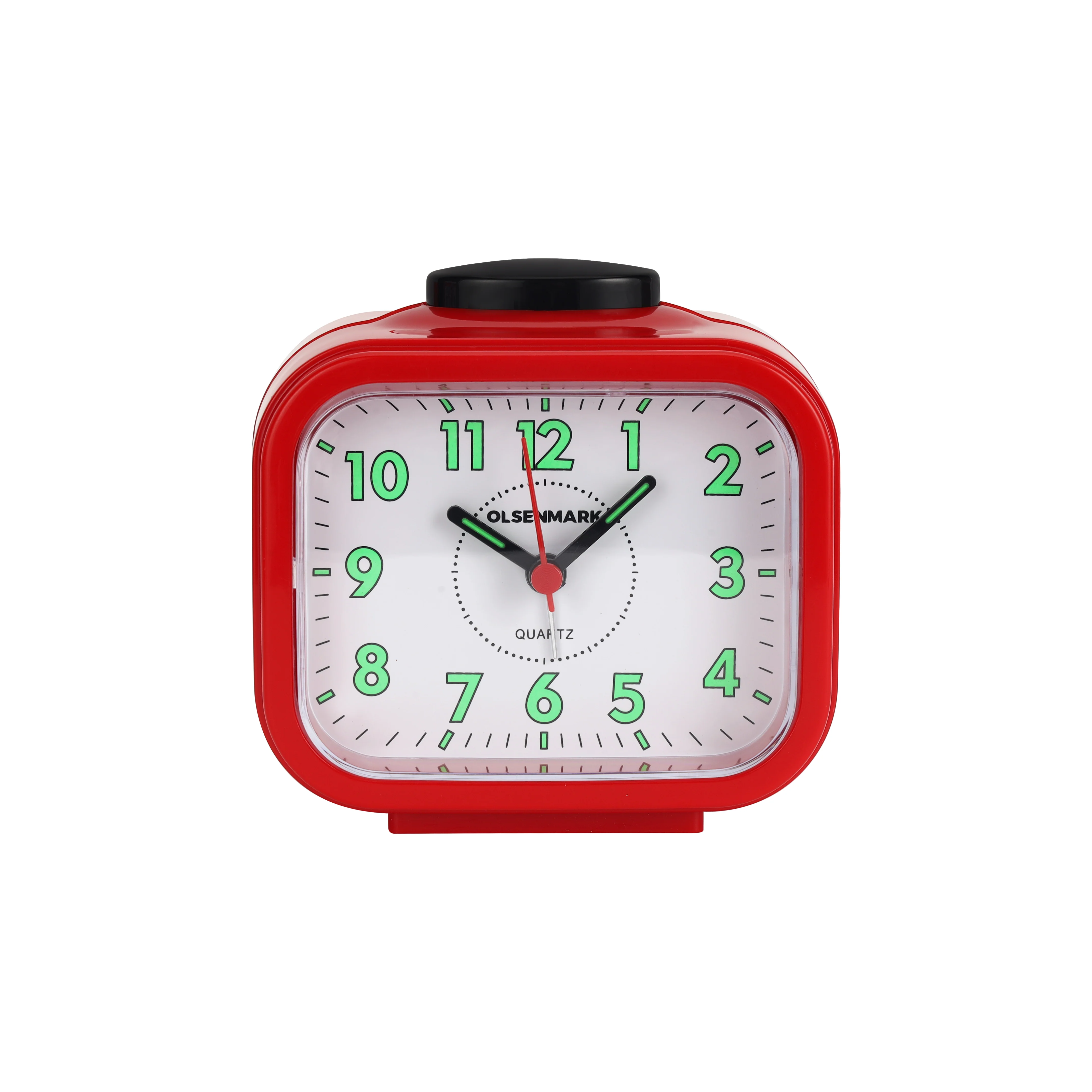 Olsenmark OMWC1884 Bell Alarm Clock| classic twin-bell design with a powerful loud alarm & clear analog display| durable build & reliable quartz movement for daily use|