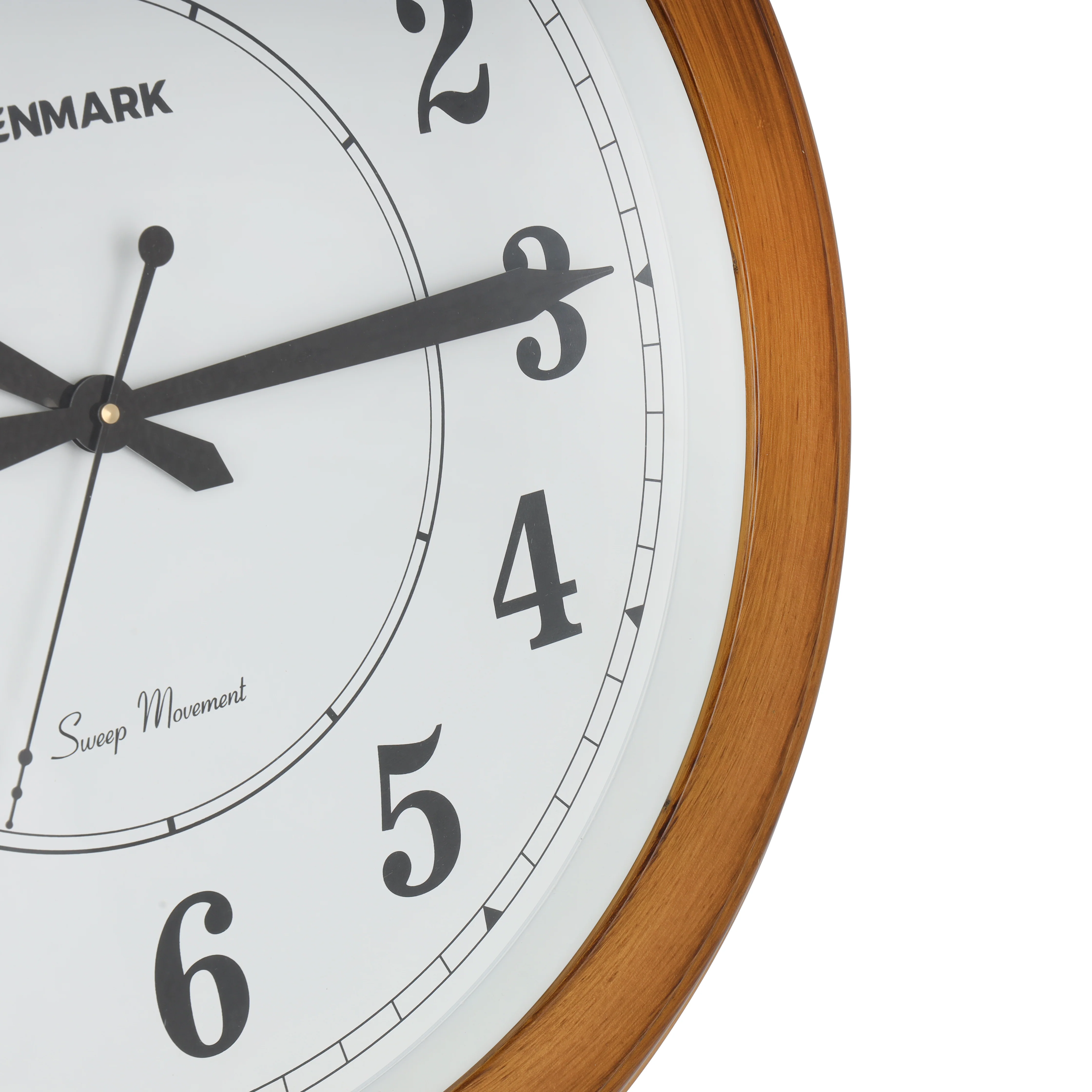Olsenmark OMWC1932 Wall Clock| silent sweep quartz movement with classic wooden finish frame| large easy-to-read numerals, ideal for living room, bedroom or office décor| - Image 4