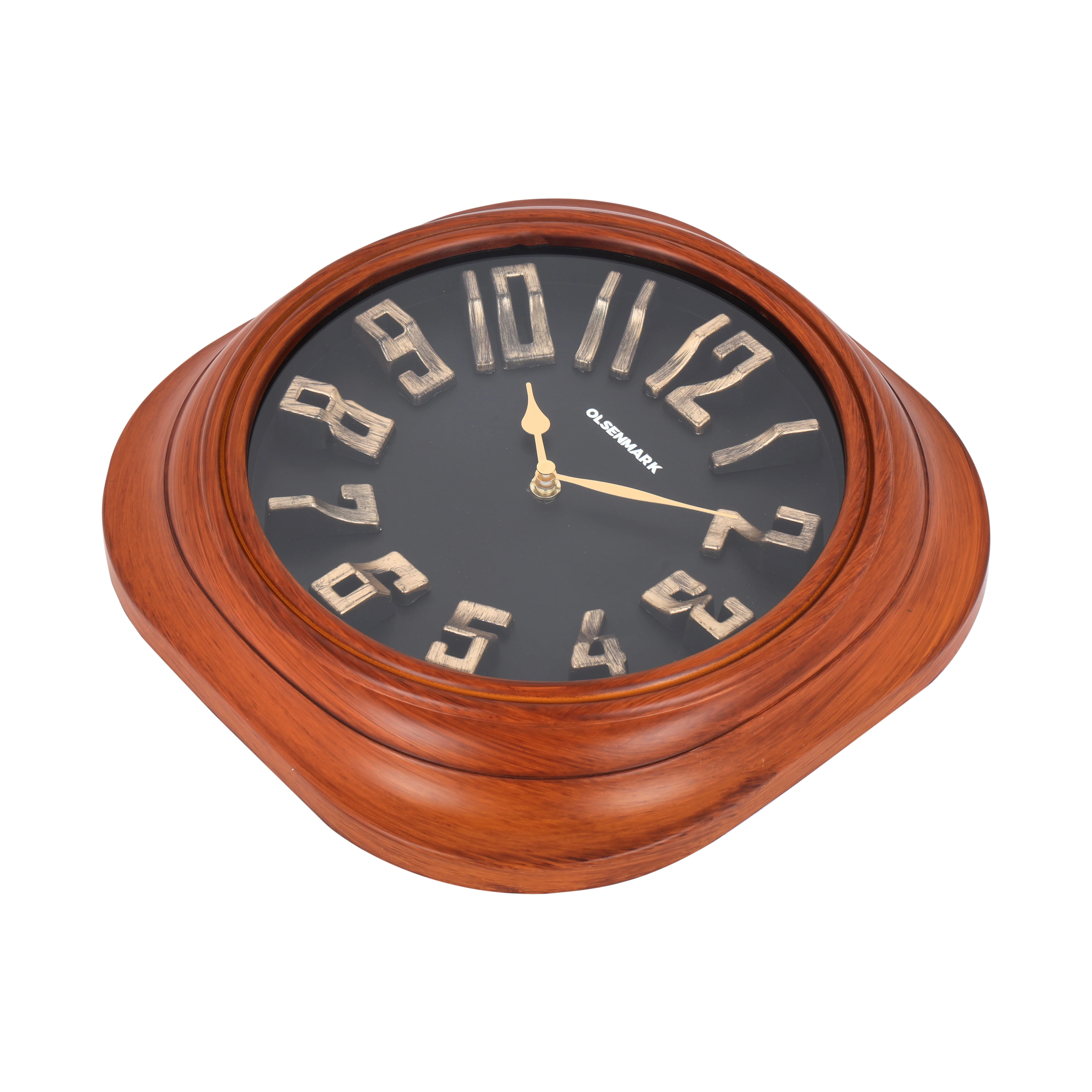 Olsenmark OMWC1937 Wall Clock| classic wooden design with clear analog display & precise quartz movement| silent operation &stylish décor ideal for home and office use| - Image 3