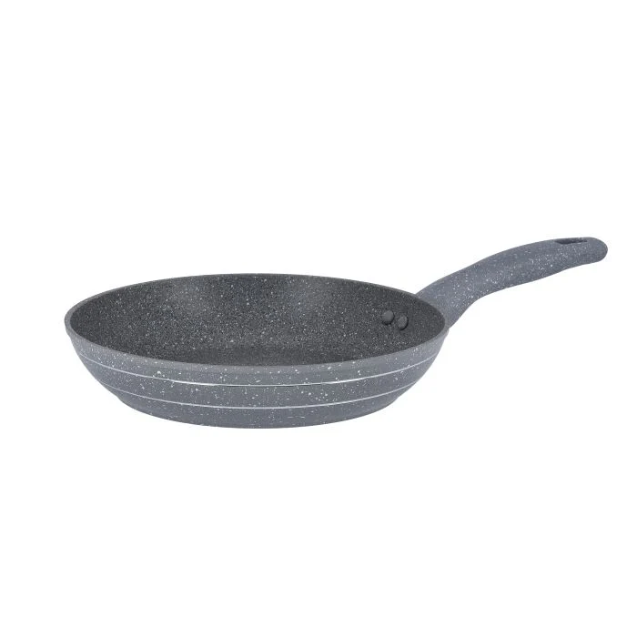 Royalford 26cm Smart Fry Pan with Lid - 5 Layer Granite Non-Stick Coating Pan | Multiple Hob Compatibility | Heat-Resistant Handle with Hanging Loop | Ideal Frying, Cooking, Sauteing & More - Image 3
