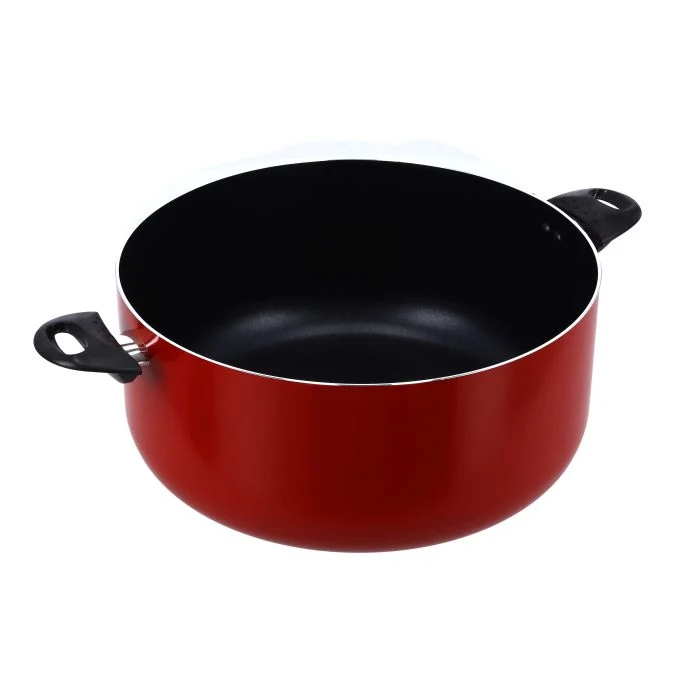 Royalford 36 Cm Aluminium Casserole with Glass Lid - Portable Durable with Ergonomic Handle & 3 Layer Non-Stick Coating | Compatible with Gas, Induction & Hot Plate, & Halogen - Image 3