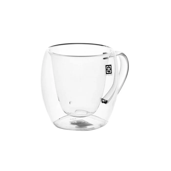 Royalford RF10570 Double Wall Borosilicate Glass Mug Set | 4-Piece Heat-Resistant Tea & Coffee Glass Cups | 80ml Crystal Clear Insulated Mugs for Hot & Cold Beverages - Image 6