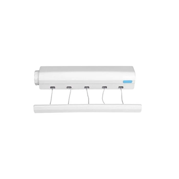 Royalford RF10730 Indoor Cloth Hanger Rope | Retractable Flexible Clothesline up to 3.7M | Strong ABS Body | Space-Saving Wall Mounted Design for Indoor Laundry Drying - Image 4