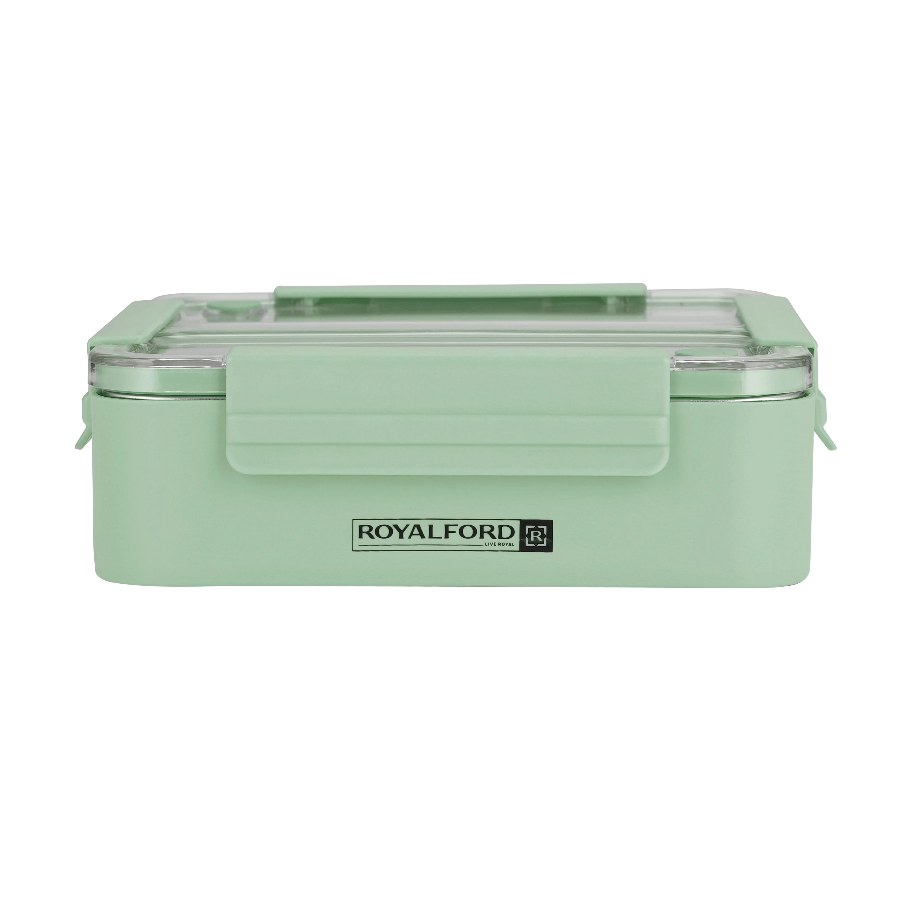 Royalford RF11102 Stainless Steel Lunch Box 1100ml | Leak-Proof Insulated Food Container with Sealing Ring | Locking Clips & Durable Design for Office, School & Travel - Image 5