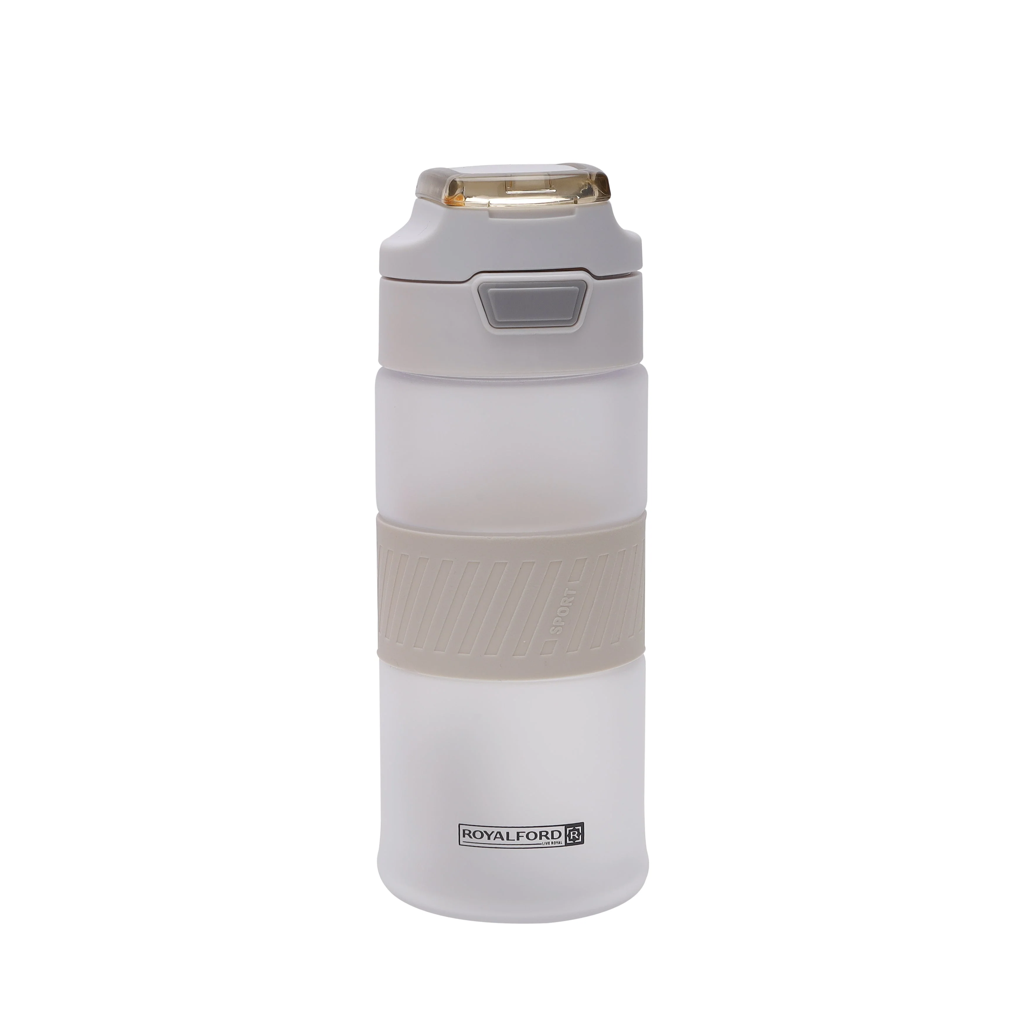 Royalford RF11115 650ML BPA-Free Water Bottle | Leakproof Push Button Lid | Durable Hot & Cold Drink Bottle| Portable Drinking Bottle for Gym, Travel, Office & School