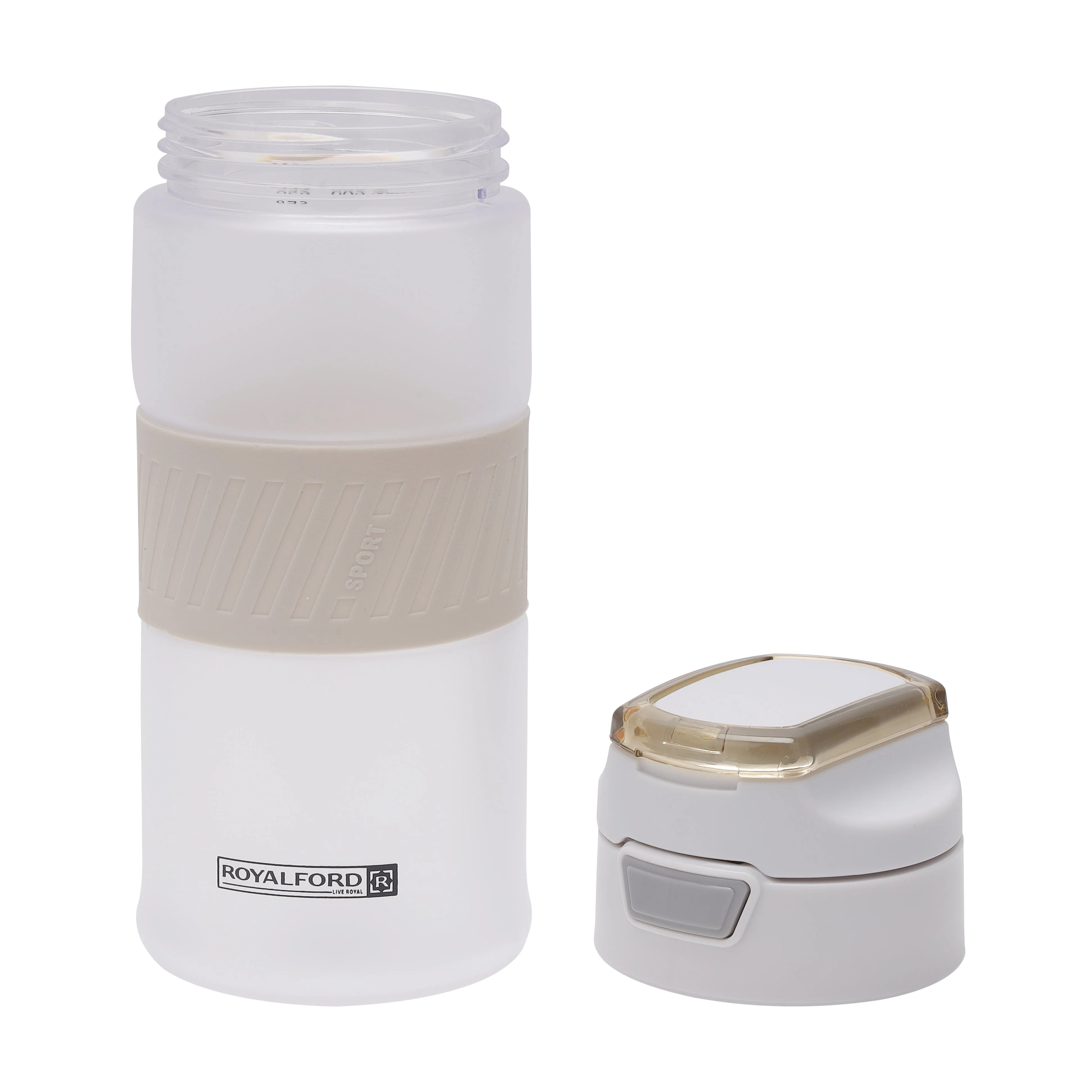 Royalford RF11115 650ML BPA-Free Water Bottle | Leakproof Push Button Lid | Durable Hot & Cold Drink Bottle| Portable Drinking Bottle for Gym, Travel, Office & School - Image 3