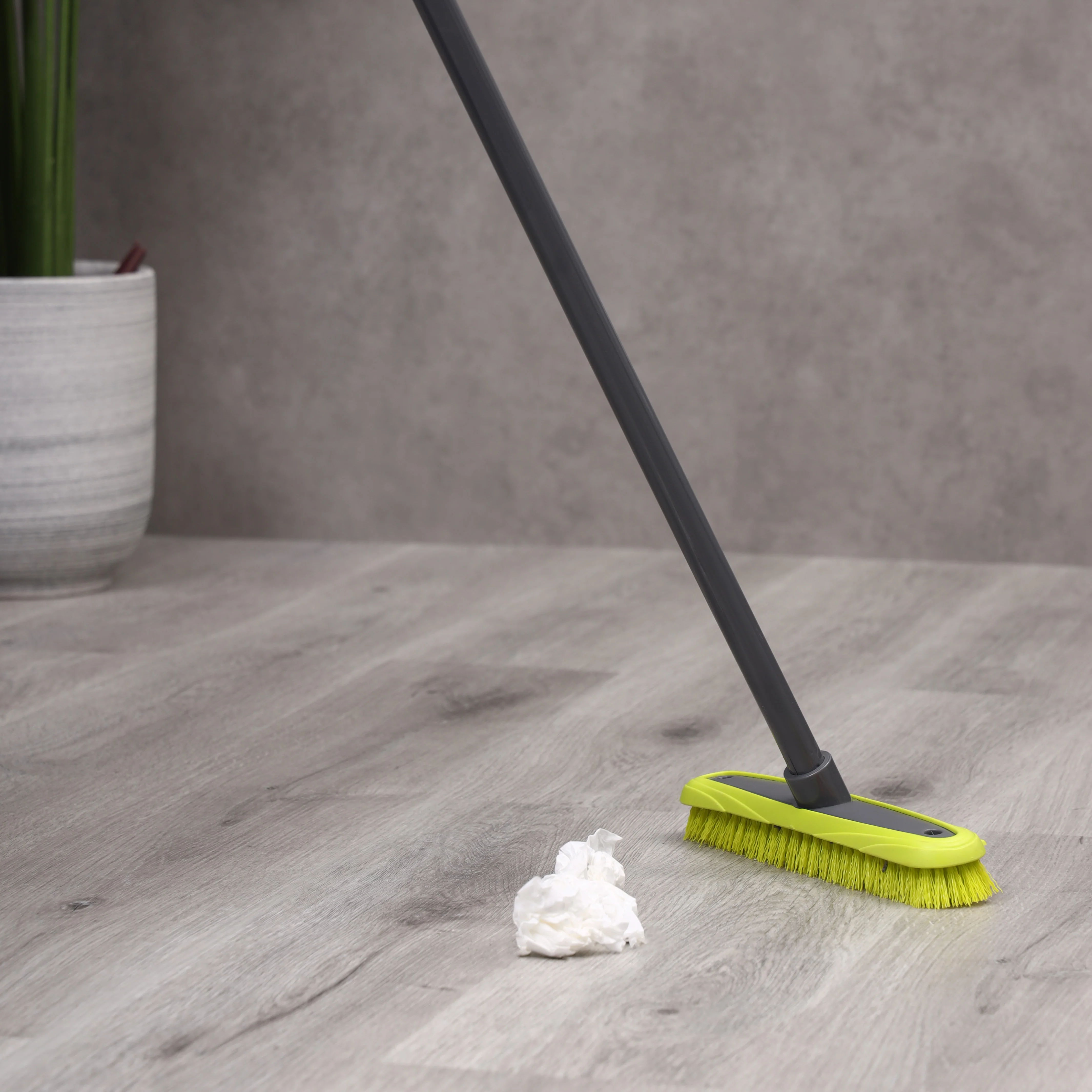 Royalford RF11184GR Floor Broom with long handle| 26.5cm wide head & durable bristles| suitable for wet & dry floors, ideal for tiles, kitchen, bathroom cleaning| - Image 5