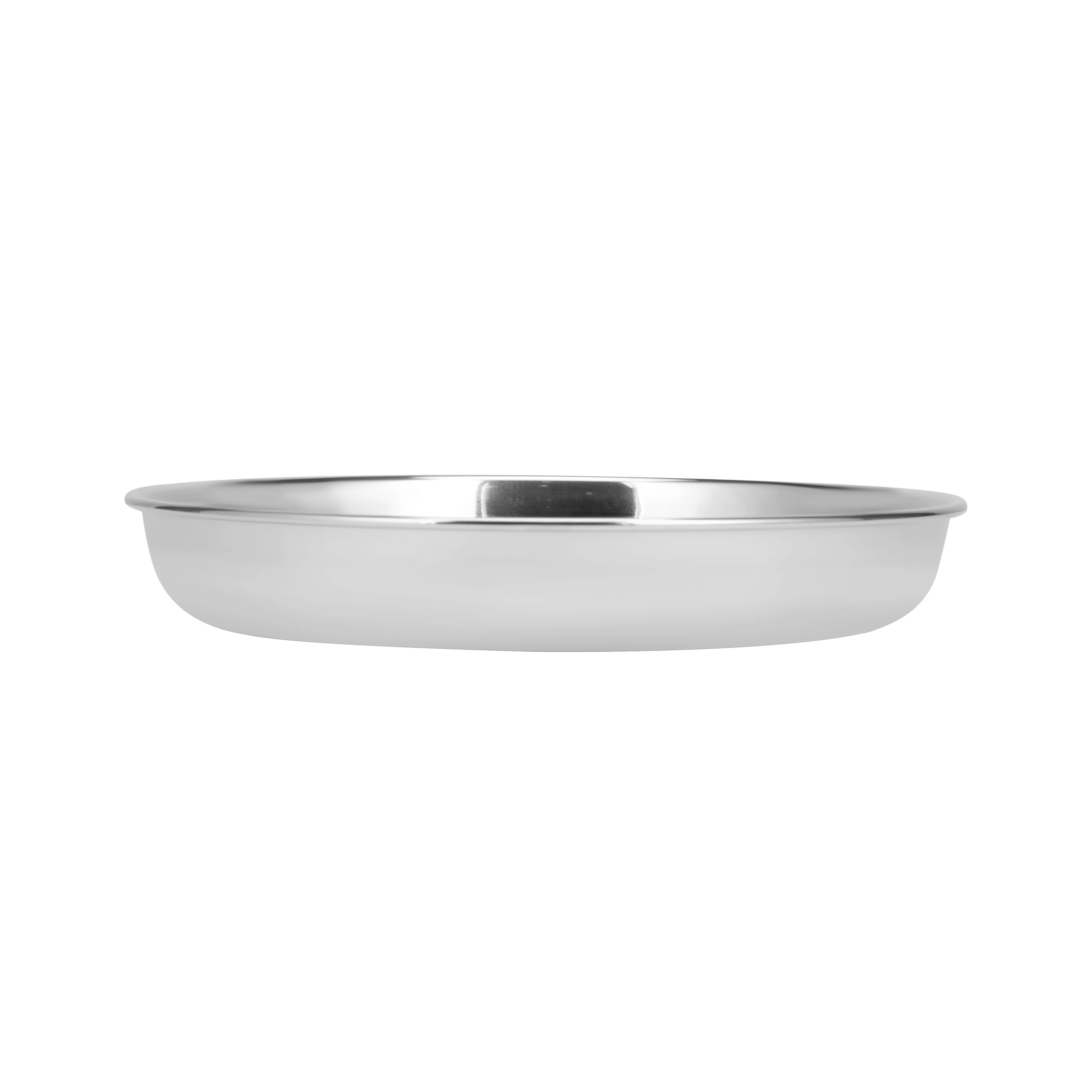 Royalford RF11469 Stainless Steel Rice Plate | 25CM Mirror Finish Heavy Duty Dinner Plate | Rust Resistant Serving Plate for Home, Restaurant & Catering Service - Image 2