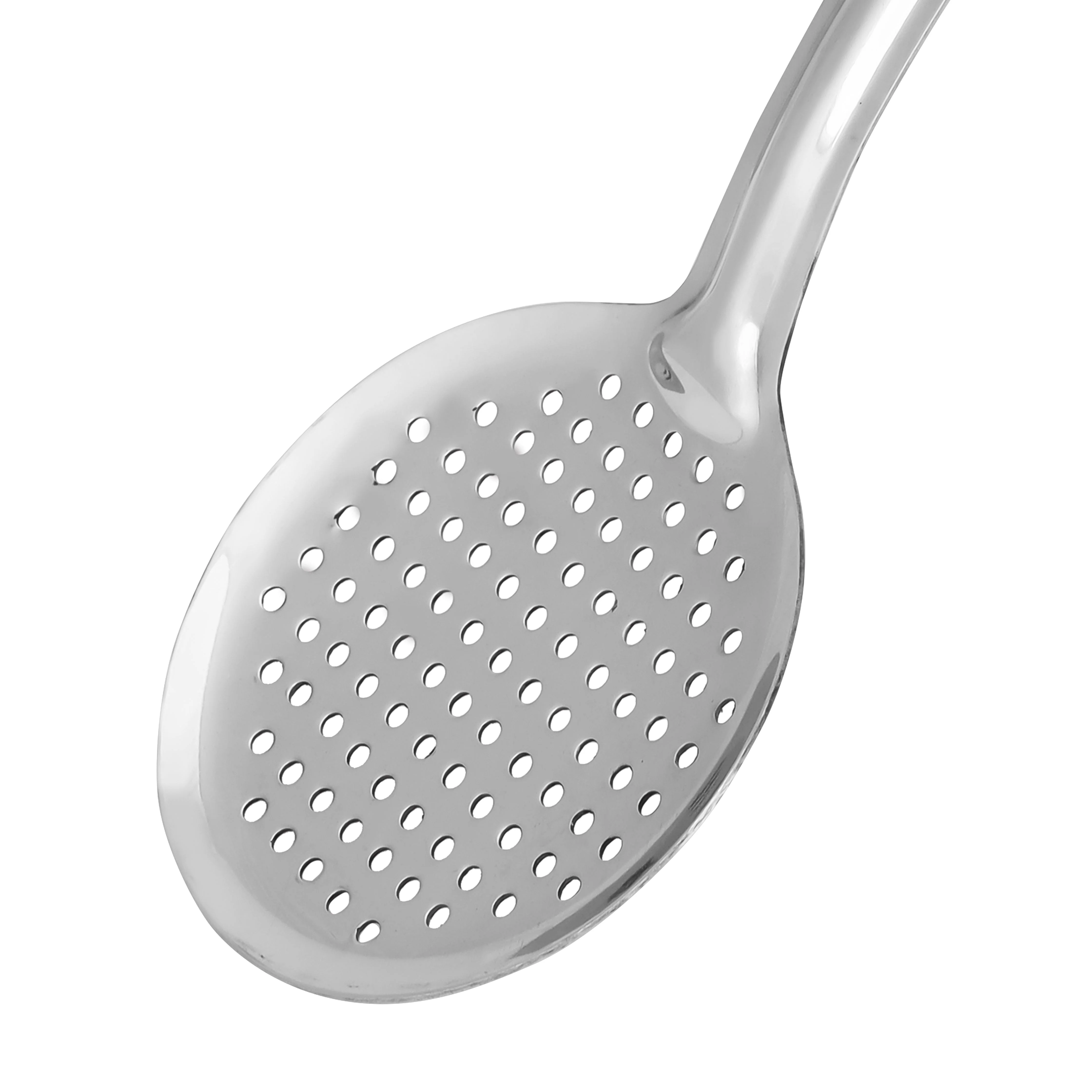 Royalford RF11488 Stainless Steel Basting Skimmer| made from 100% food-grade material & rust-resistant| perforated design, long handle, ideal for frying & serving| - Image 4