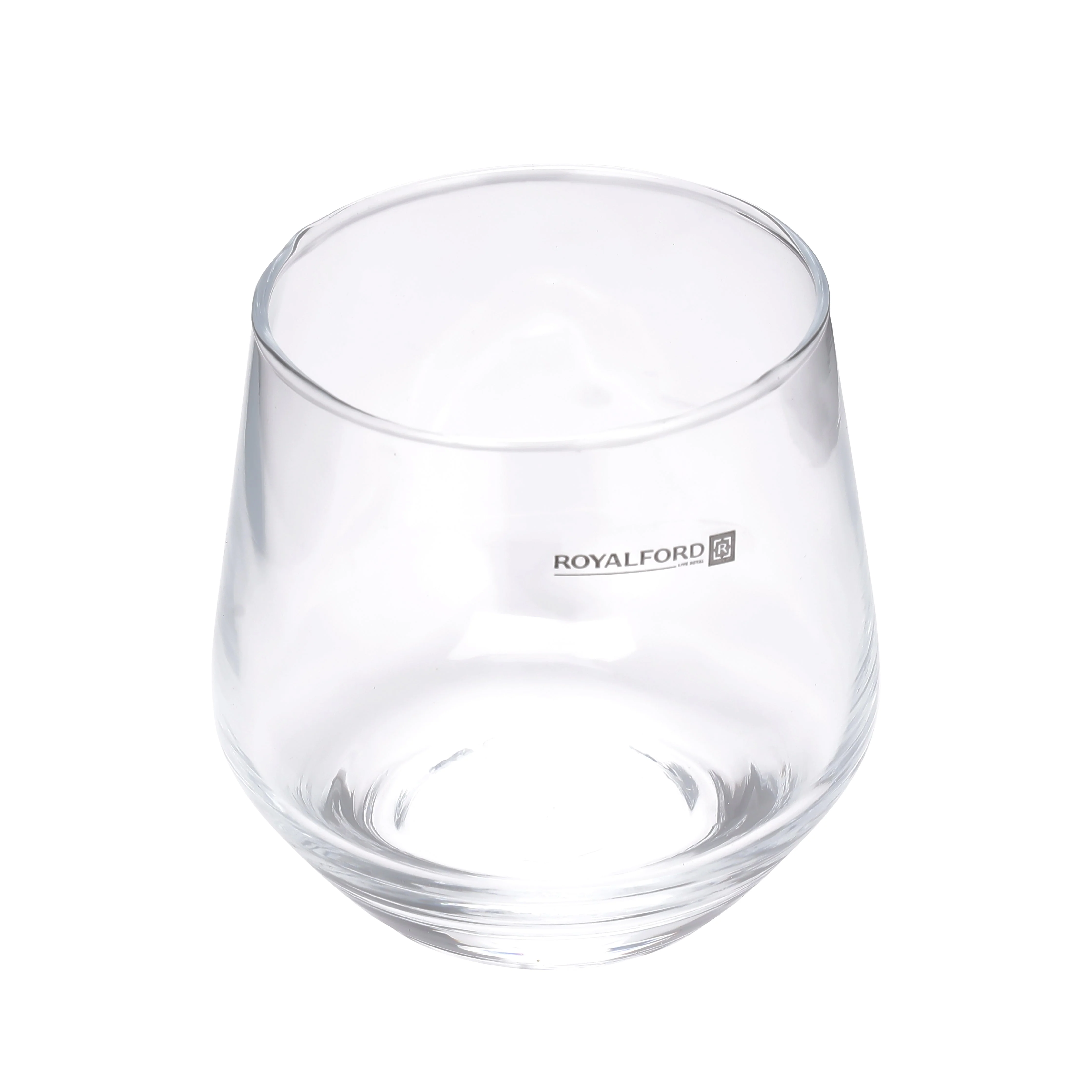 Royalford RF11656 glass tumbler set of 3 pcs| 360ml capacity &  made from lead-free soda-lime glass| durable, elegant design, ideal for water, juice & daily beverage use| - Image 3