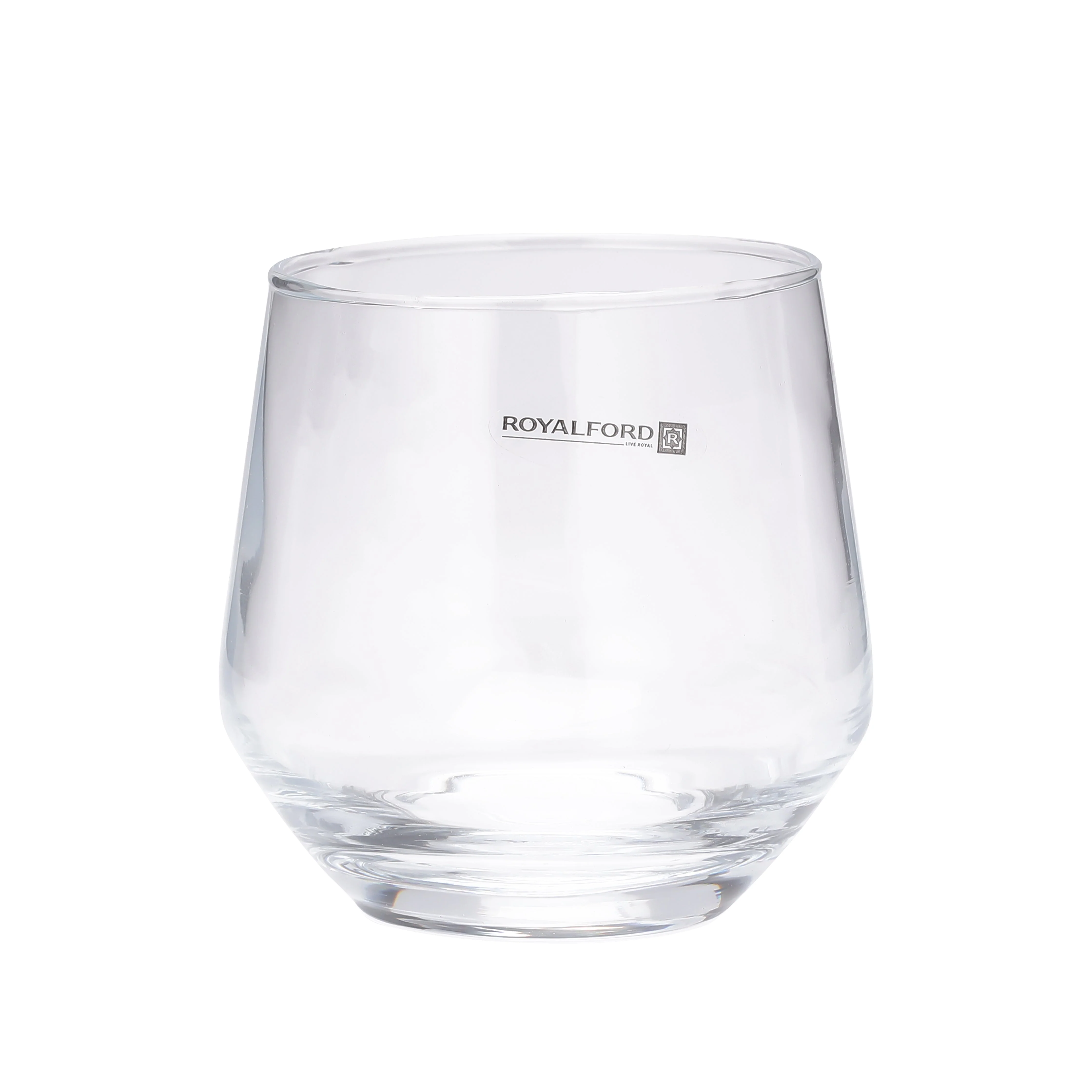 Royalford RF11656 glass tumbler set of 3 pcs| 360ml capacity &  made from lead-free soda-lime glass| durable, elegant design, ideal for water, juice & daily beverage use| - Image 4