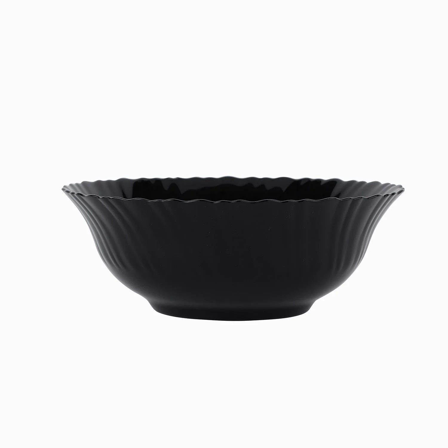 Royalford RF11906 8" Opalware Salad Bowl| stylish black wave design & chip-resistant durability| lightweight build & is microwave & dishwasher safe for daily use| - Image 5