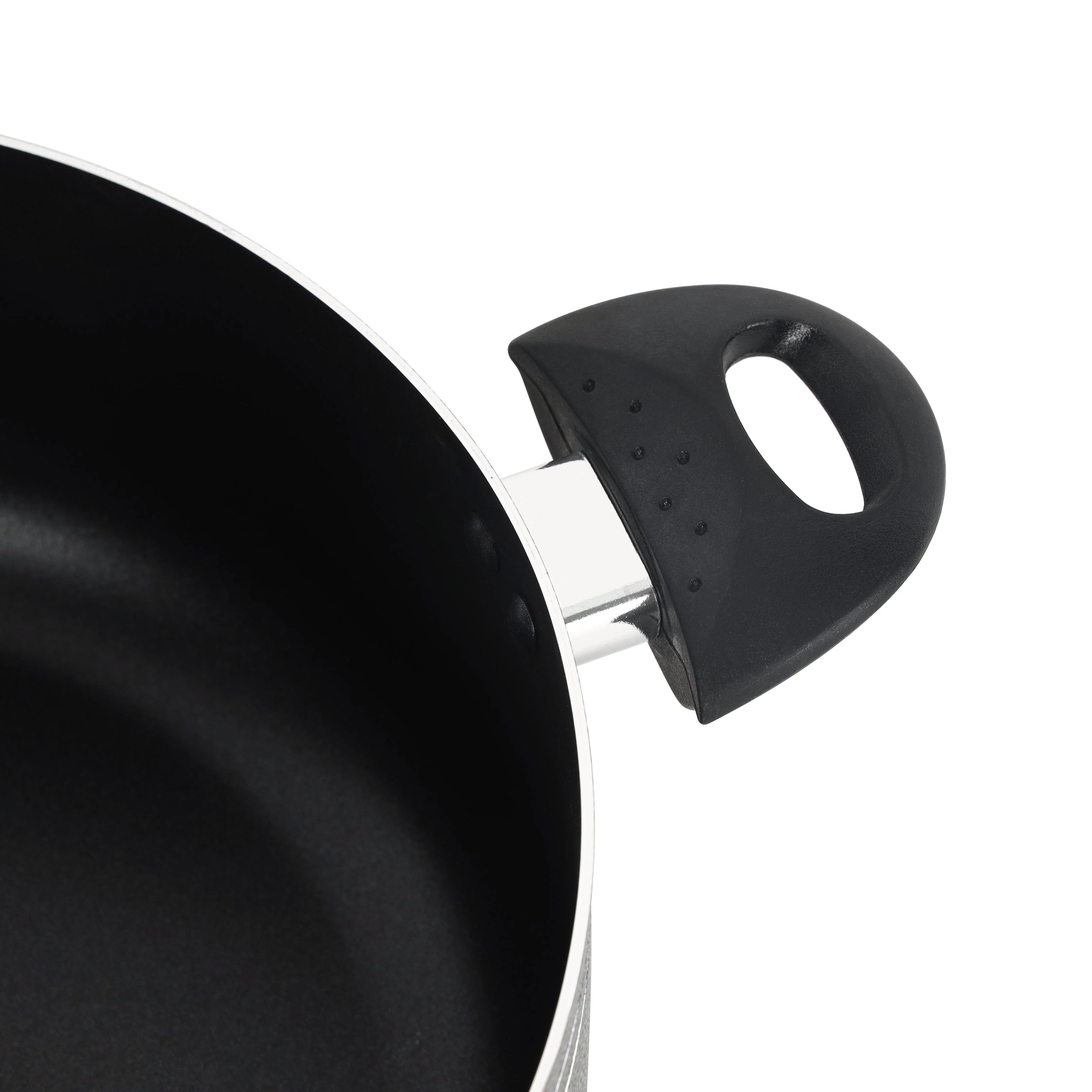 Royalford RF11964 30cm Aluminium Casserole | PTFE and PFOA Free Non-Stick Coating| Tempered Glass Lid | Heat-Resistant Bakelite Handles| Perfect for Daily Cooking Use - Image 5