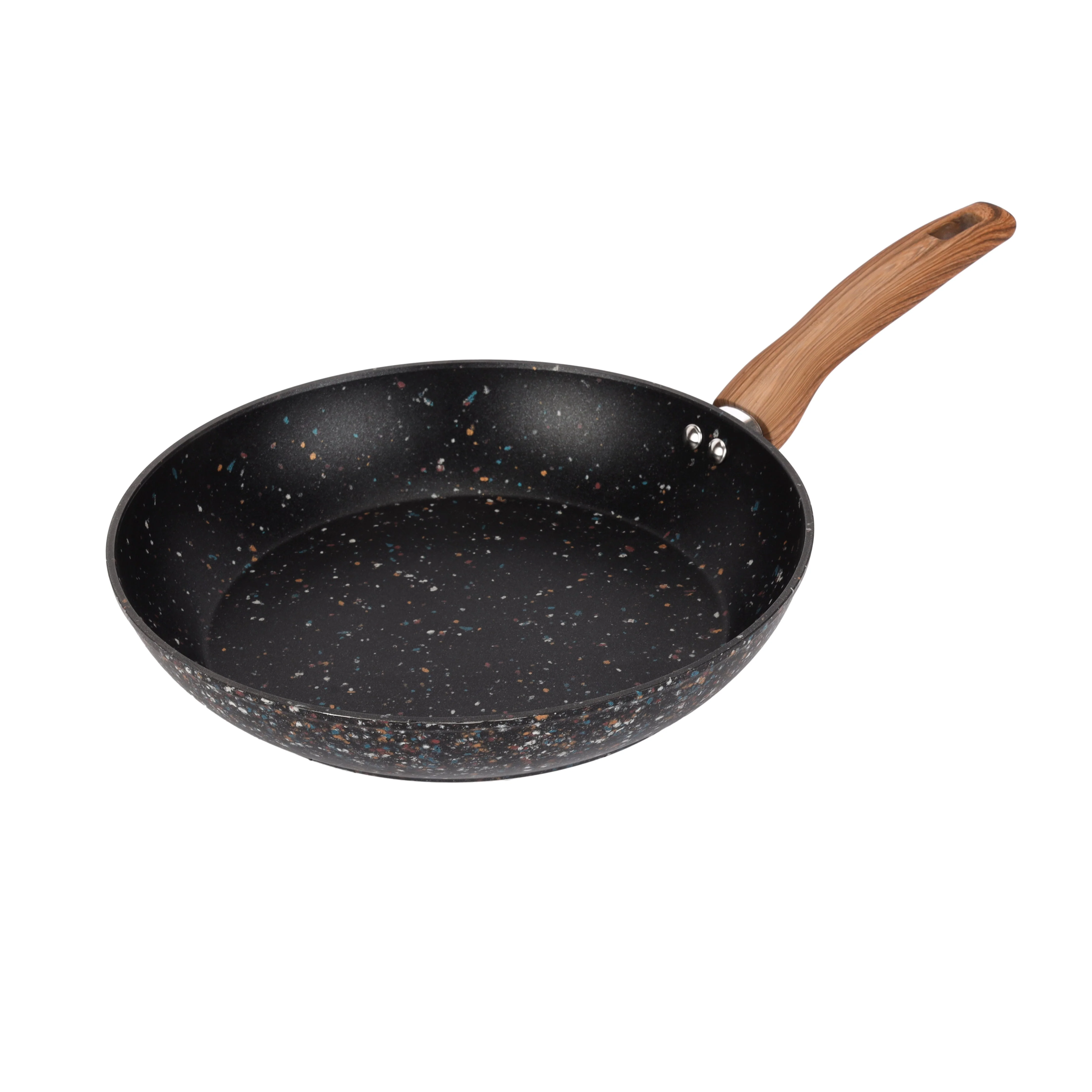 Royalford RF12013 28cm Forged Aluminium Frypan | Multistone Granite Coating| Induction Compatible| PFOA Free Non-Stick Pan| Extra-Thick Base & Ergonomic Soft-Touch Handle