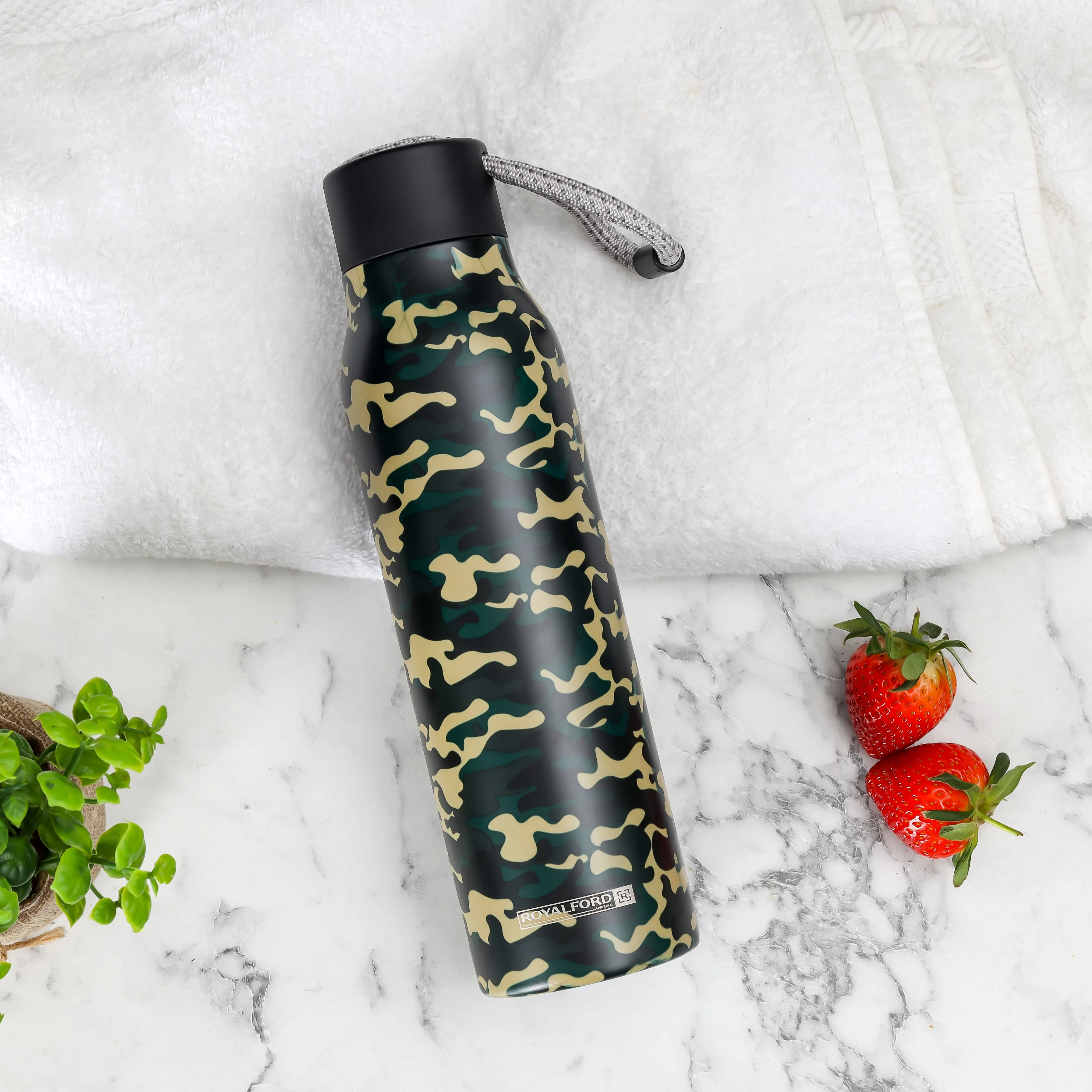 Royalford RF12023 600ml SS Vacuum Bottle | Double Wall Stainless Steel Insulation | Leak-Resistant Travel Flask | Durable Water Bottle for Daily Hot & Cold Drinks - Image 2