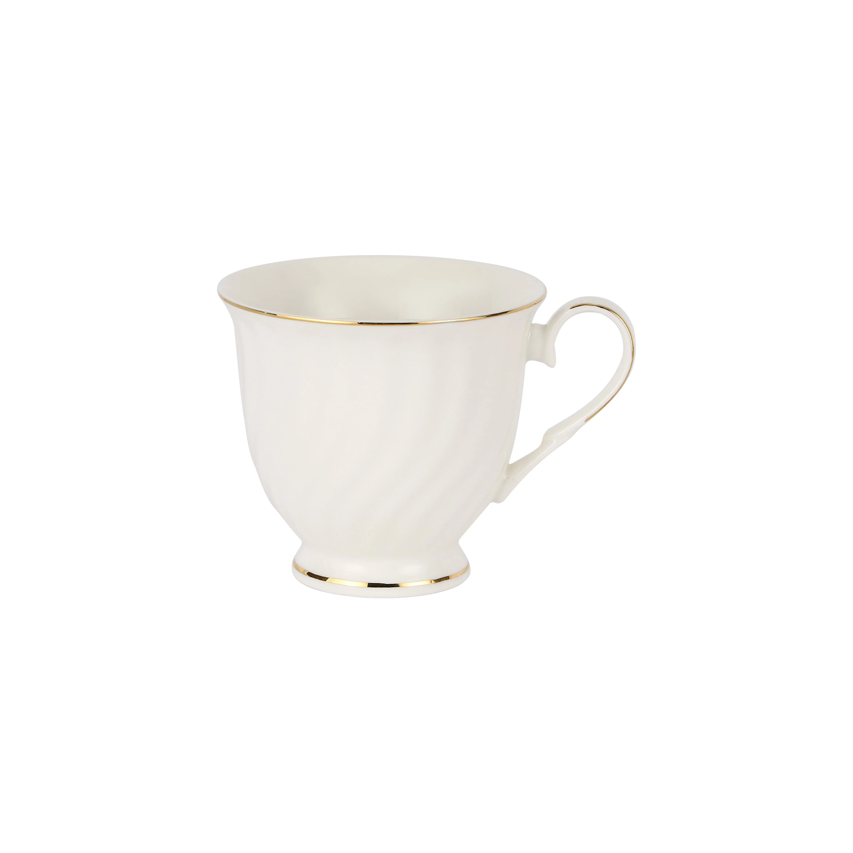 Royalford RF12112 Bone China Cup & Saucer Set | includes 12 pieces with six 250ml cups & six 6-inch saucers, delivering premium quality, durability, and styles. - Image 3