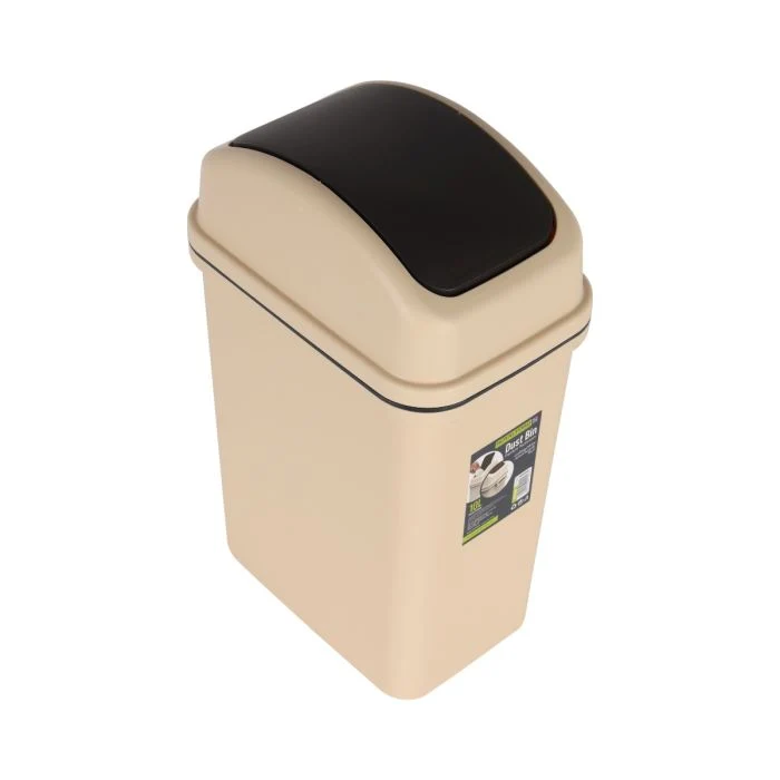 Royalford RF12248 10L Premium Plastic Dust Bin| Compact Space-Saving Design and Durable Build| Everyday Waste Disposal, Swing Lid for Home, Kitchen & Office Use| - Image 4