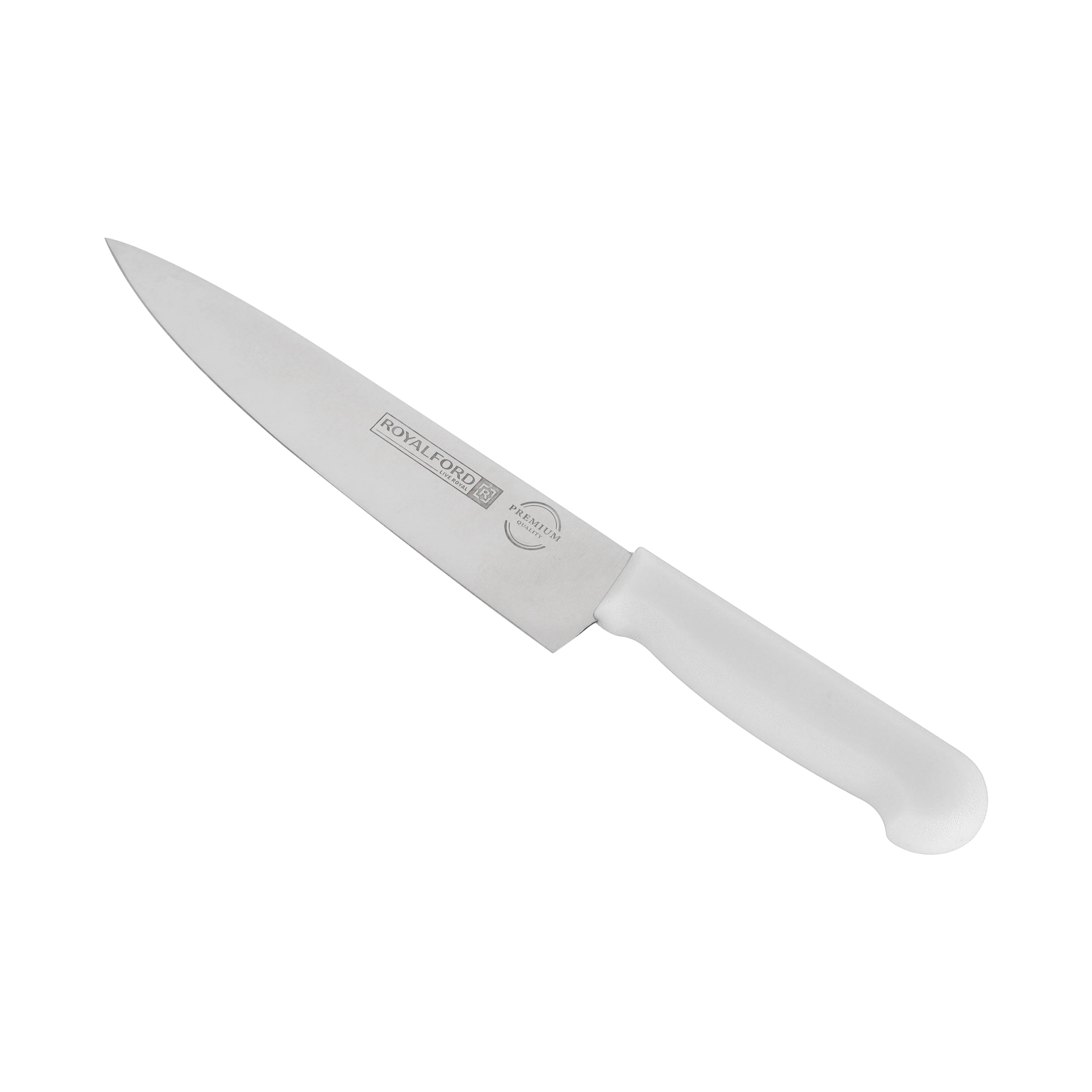 Royalford RF12560 8 Inch Chef Knife | Food Grade Stainless Steel Kitchen Knife | Extra Sharp Blade | Ergonomic PP Handle | Dishwasher Safe Multipurpose Cutting Knife - Image 2