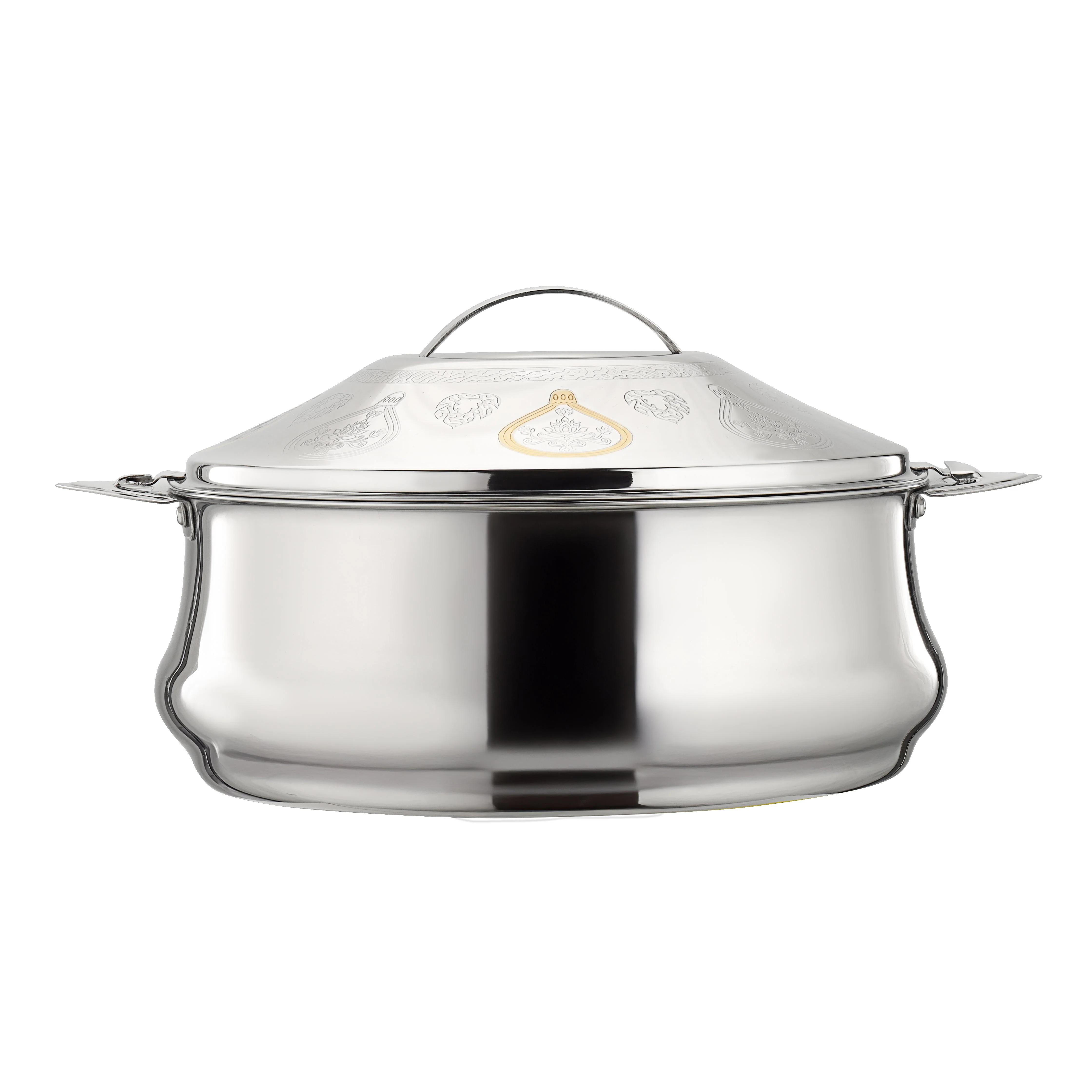 Royalford RF12718 Suhur Stainless Steel Hot Pot 2500ml | Double Wall Vacuum Insulated Food Warmer with Secure Twist Lock Lid | Strong Handles & Elegant Serving Design - Image 2
