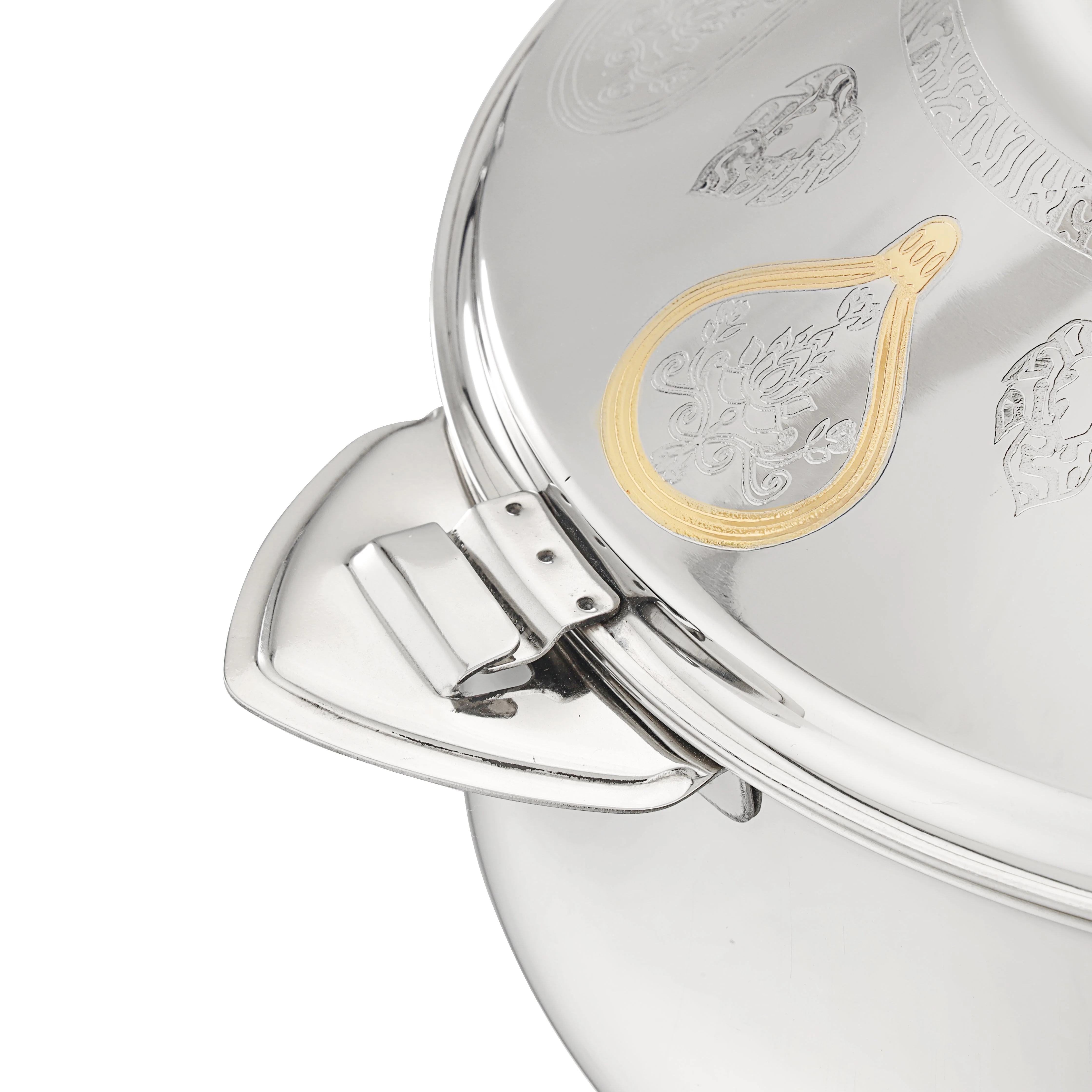 Royalford RF12720 Suhur Stainless Steel Hot Pot 5000ml | Double Wall Vacuum Insulation| Twist Lock Lid and Handles| Perfect for Hot Fresh Food Serving at Home and Events - Image 5