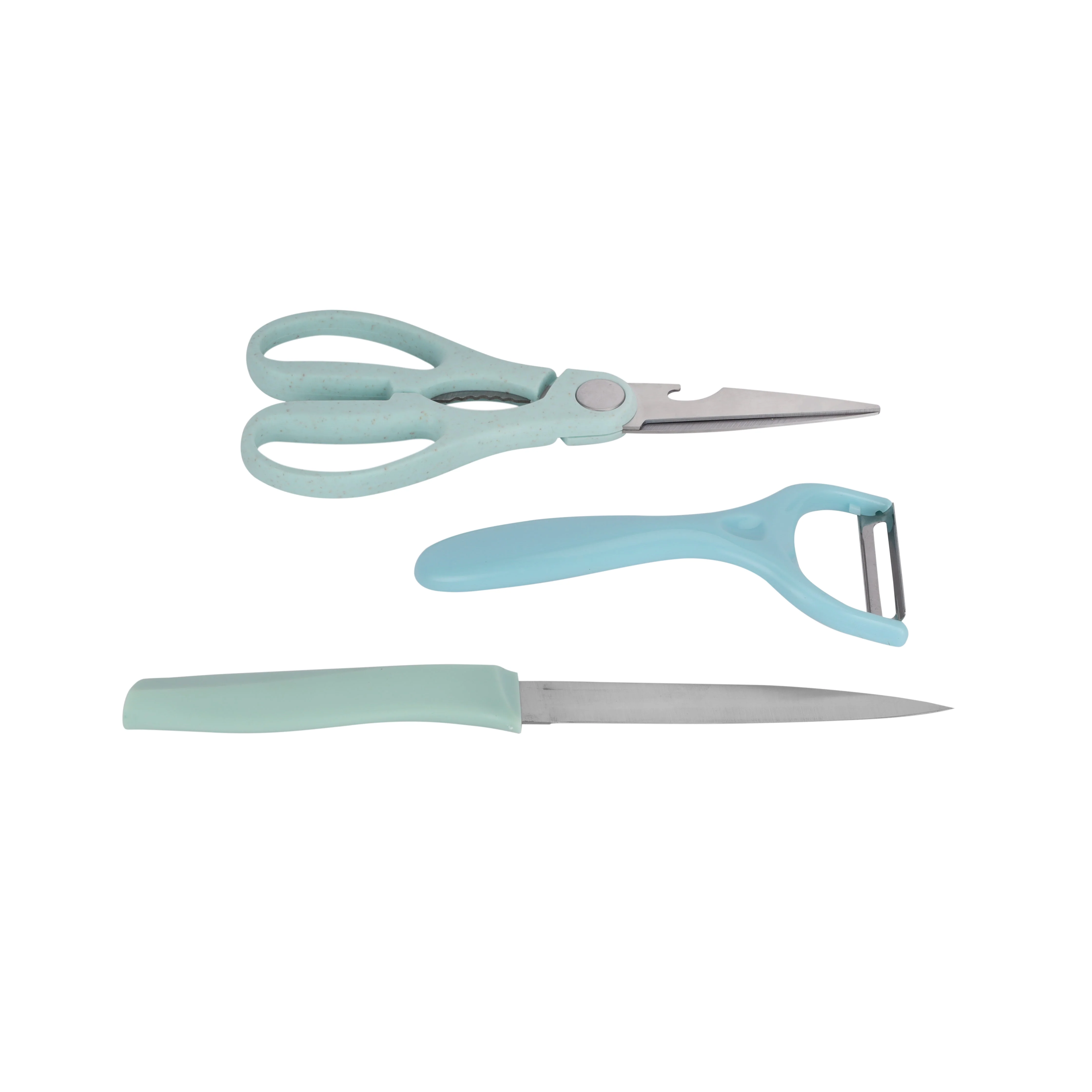 Royalford RF12755 4PC Kitchen Gadget Set with Cutting Board, Utility Knife and Y-Peeler | 3-in-1 Kitchen Scissors | Stainless Steel Blades | Durable PP Handles - Image 4
