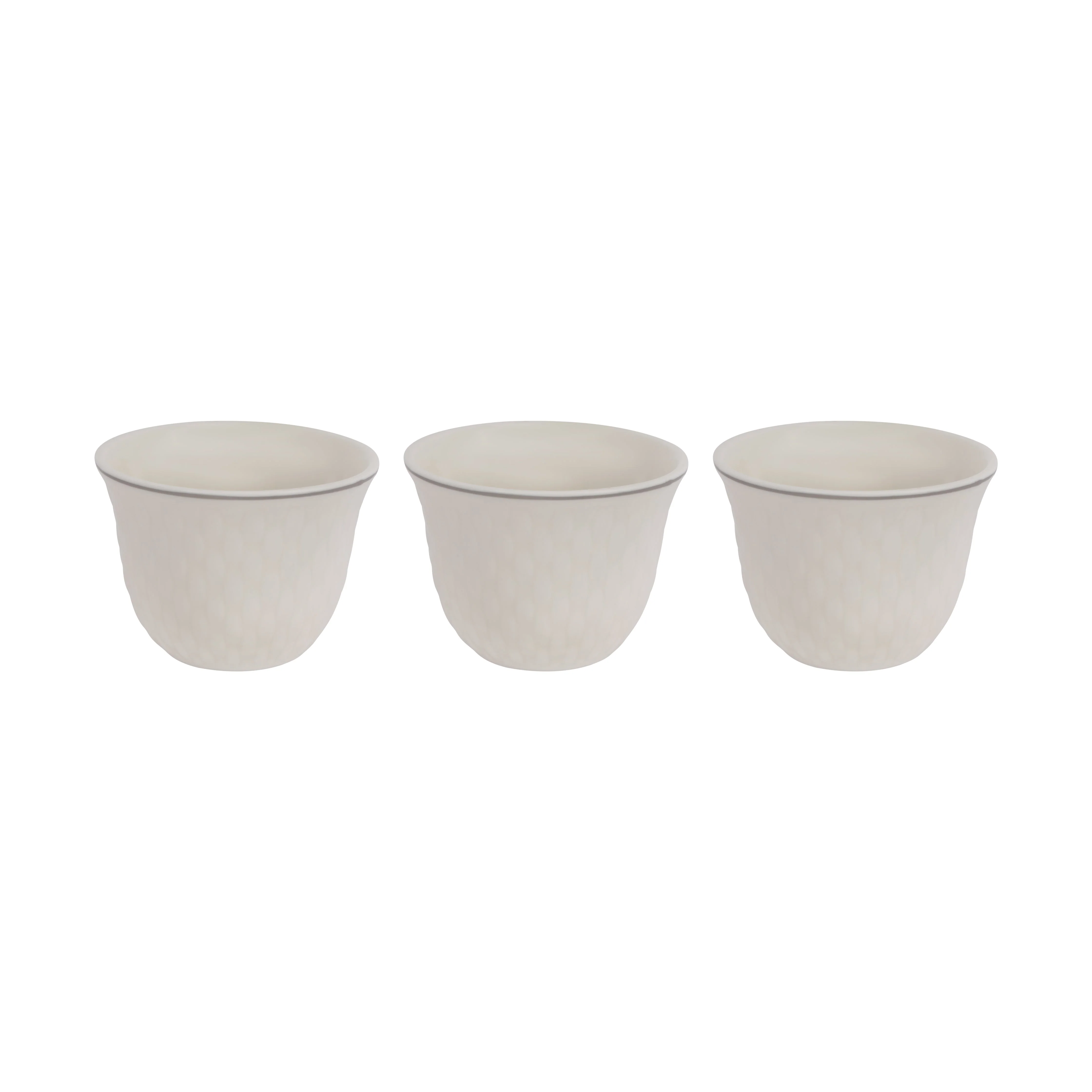 Royalford RF12827 Bone China Cawa Cups 12Pc Set | 80ML White Arabic Coffee & Tea Cups | Lightweight, Chip Resistant, Microwave, Freezer & Dishwasher Safe Tableware - Image 3