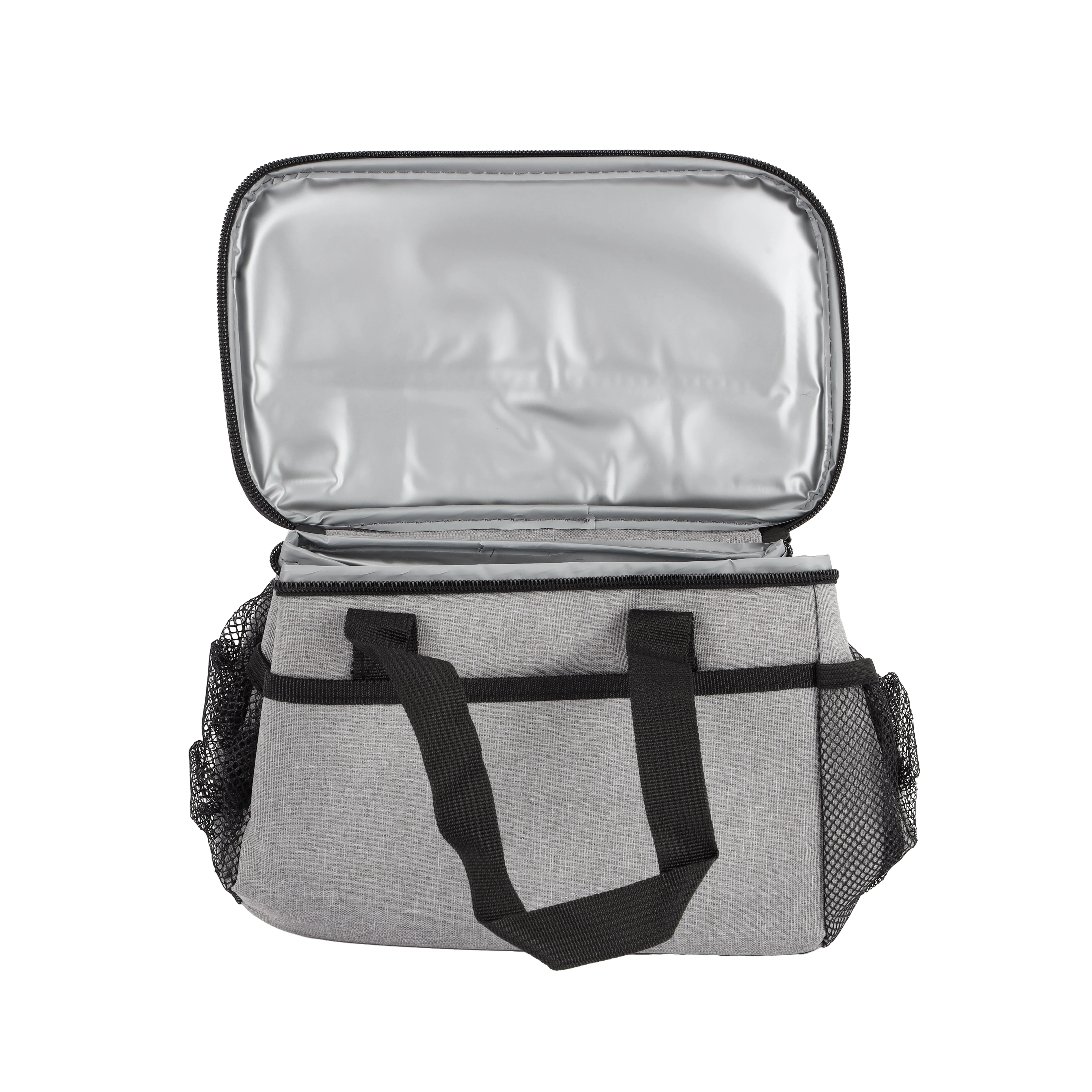 Royalford RF12930 Insulated Lunch Carry Bag | Portable Thermal Food Storage Bag with Zip Closure| Side Mesh Pockets| Water-Resistant Non-Woven Fabric for Office & School - Image 2