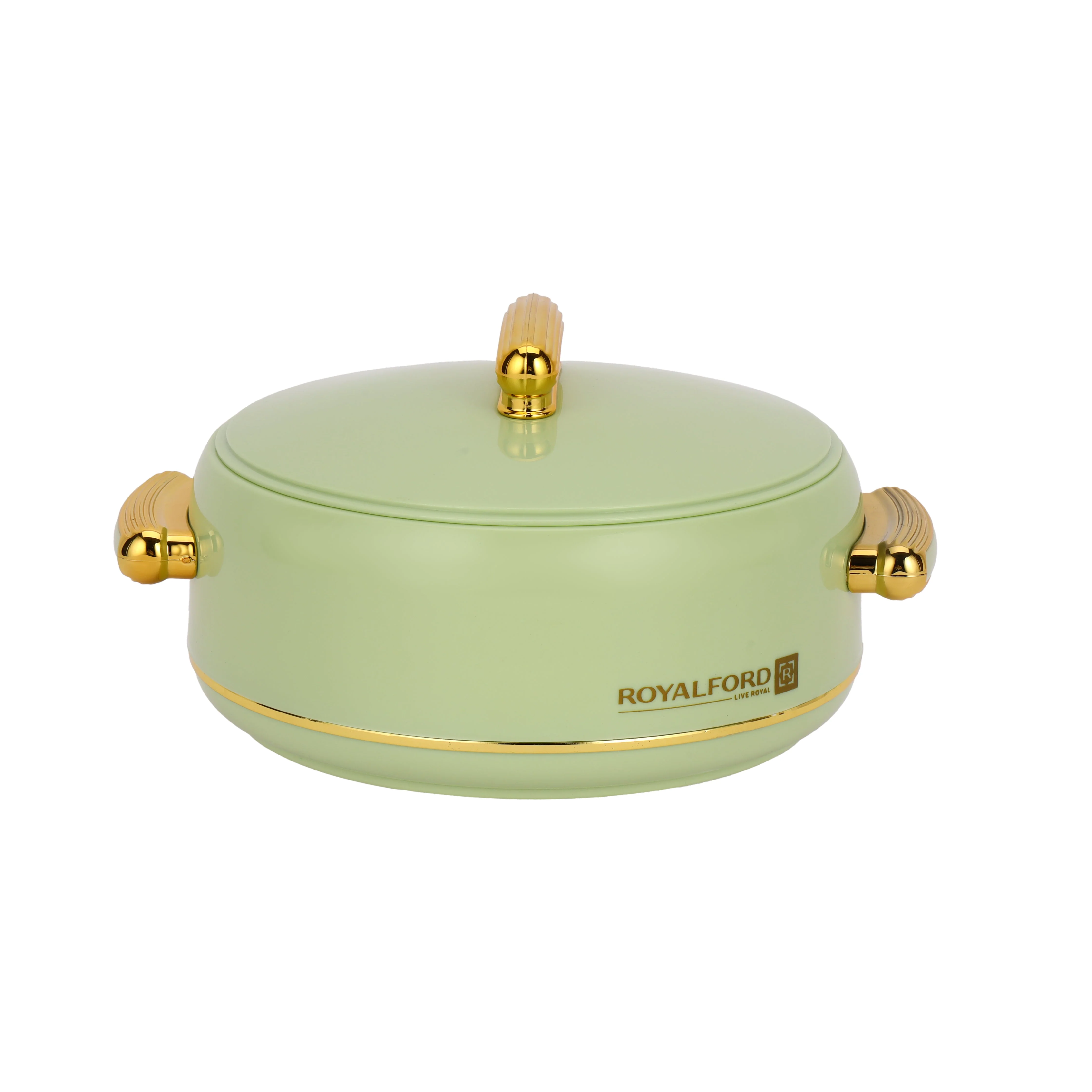 Royalford RF13014 Excelia 1600ml Insulated Hot Pot | Stainless Steel Inner Casing | Super PU Insulation | Firm Twist Lock Lid | Durable PP Body for Hot & Fresh Serving