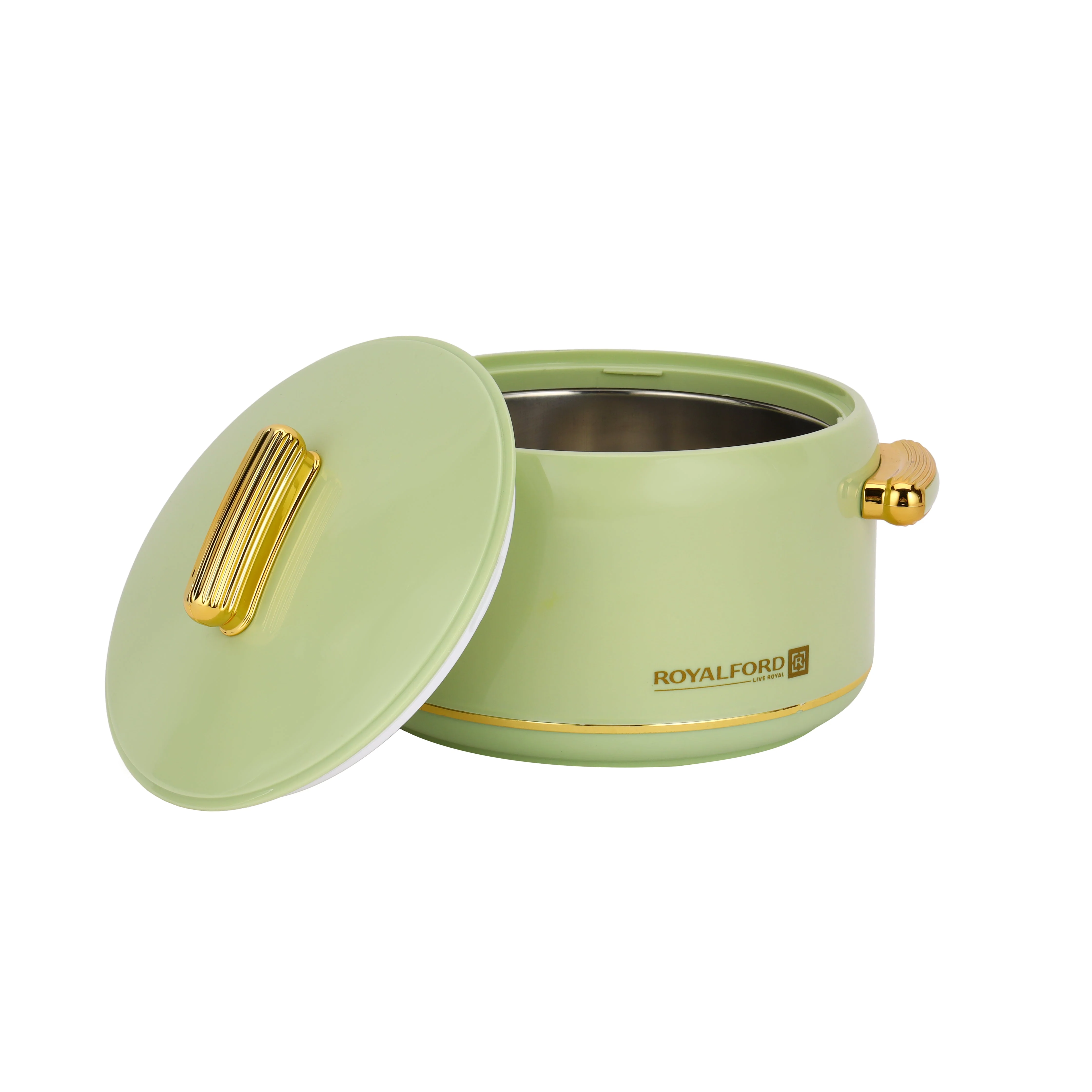 Royalford RF13015 Excelia Insulated Hot Pot 2500ml |Stainless Steel Inner Casing |Super PU Insulation | Firm Twist Lock Lid | Durable PP Body Food Warmer| Easy to clean - Image 2