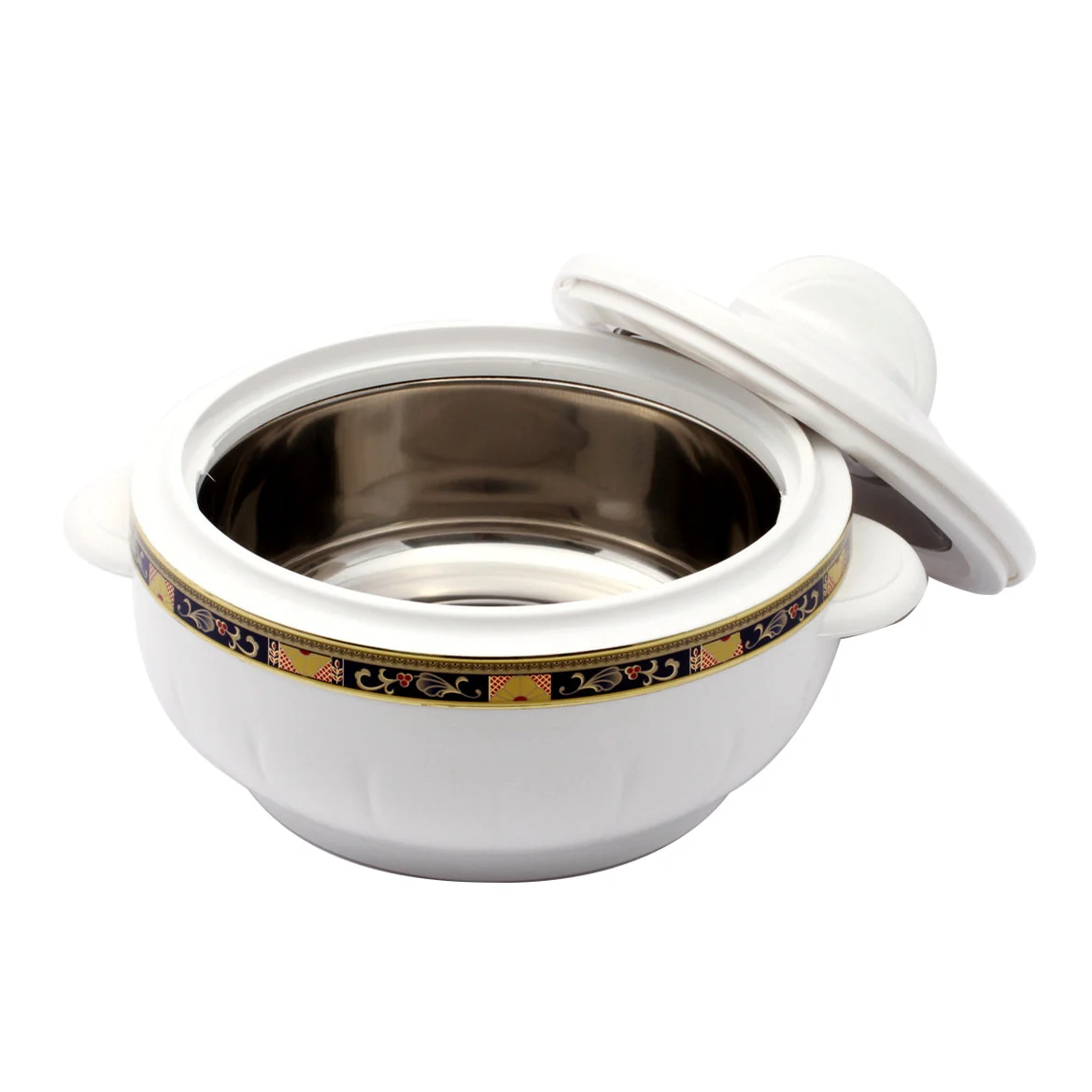 Royalford RF1638 Classic Deluxe Casserole 1600ml | Highly Insulated Stainless Steel Hot Pot with Steel Lid & Inner Bowl for Serving Rice, Curry, Biryani & Chapati - Image 3