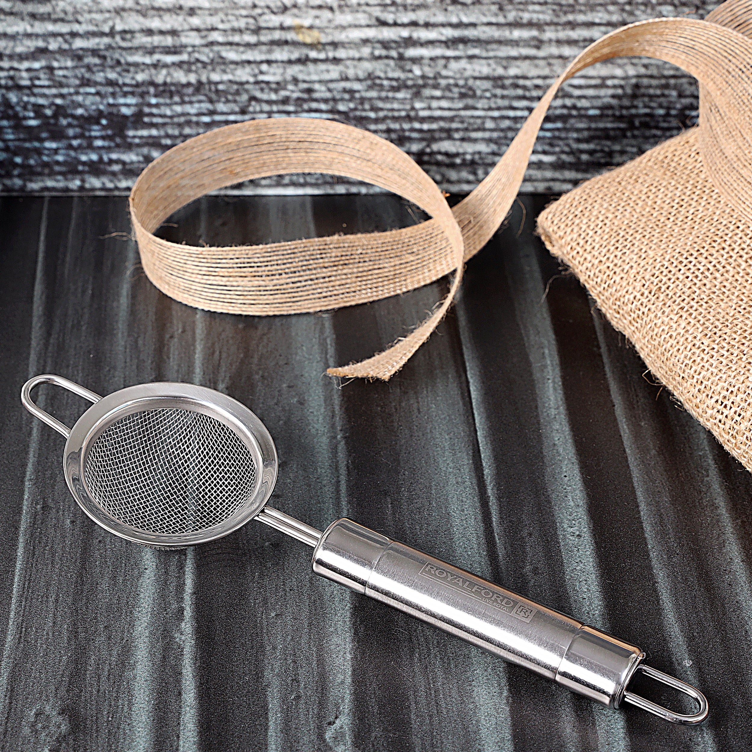 Royalford RF2048-S6.5 6.5cm Stainless Steel Strainer| durable fine mesh for smooth straining and Ergonomic handle| easy to clean, for tea, juice, and daily use| - Image 3