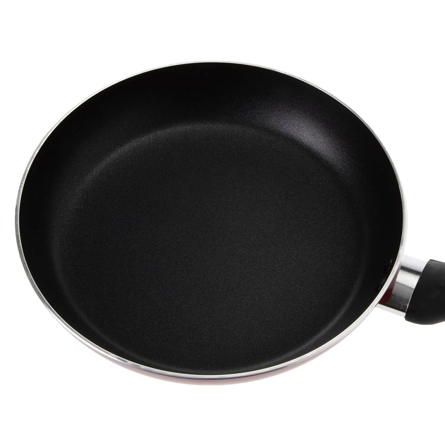 Royalford RF1261FP24  Flat Fry Pan | Triple-Layer Non-Stick Coating | 3MM Thick Aluminium Body| Spin Bottom for Even Heating | Heavy-Duty Bakelite Handle for Daily Use - Image 4