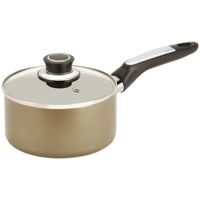 Royalford RF2962 20cm Non-Stick Enamel Aluminium Saucepan with Glass Lid - Portable Cool Touch Handle with Hanging Loop | Induction & Dishwasher Safe|Healthy Cooking | Ideal for Home Hotel & More - Image 6