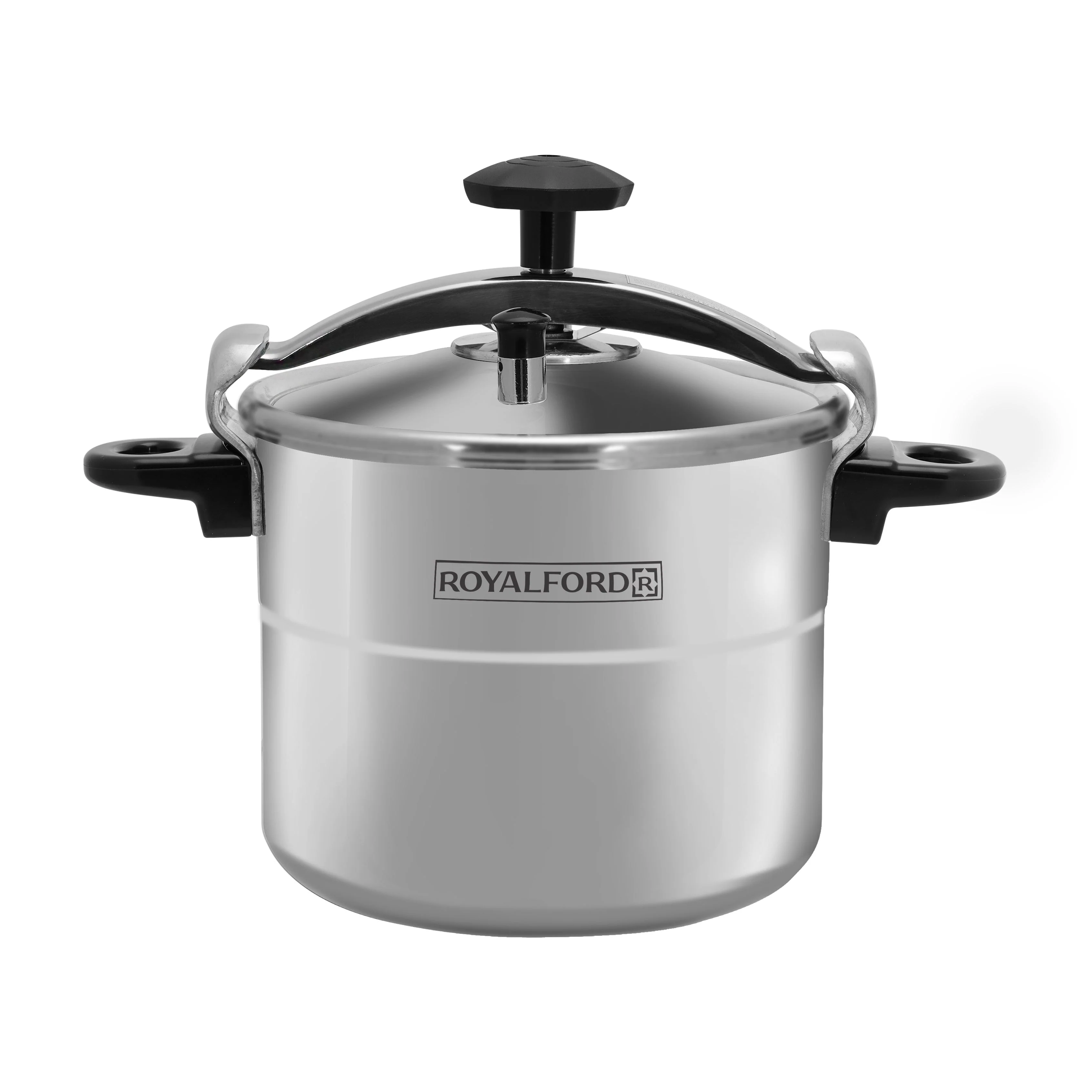 Royalford RF359PC9 9L Aluminium Alloy Pressure Cooker | Multi Safety Device | Heavy Duty Base & Easy Grip Handles | Perfect for Fast, Safe and Efficient Family Cooking