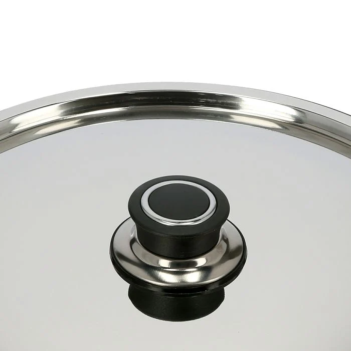 Royalford RF392C28 Non-Stick Casserole | Glass Lid | 3-Layer Non-Stick Coating |Spin Bottom for Even Heating | Heat-Resistant Bakelite Handles & Multi-Hob Compatibility - Image 5