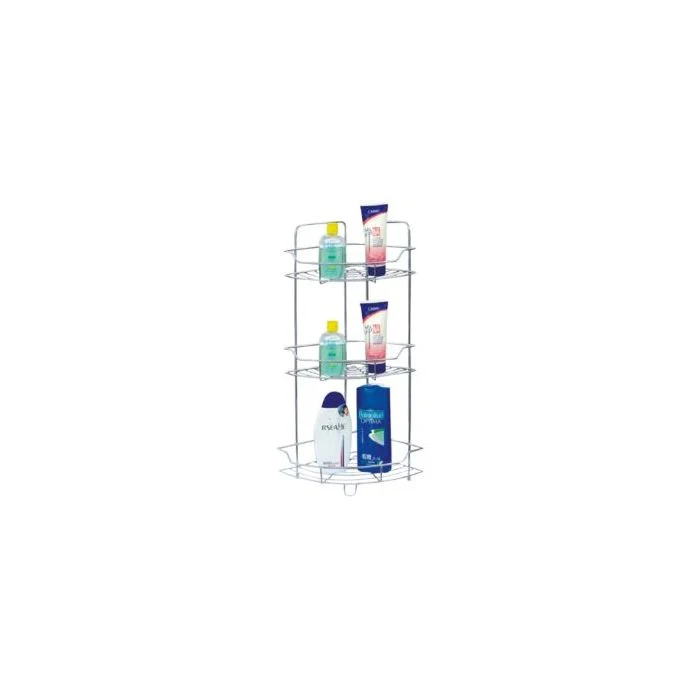 Royalford RF4374 3-Tier Corner Rack - Portable Design, Strong & Sturdy Material | Spice Rack Kitchen Bathroom Countertop Organizer Vanity Tray Cosmetic Makeup Storage Standing Shelf - Image 8