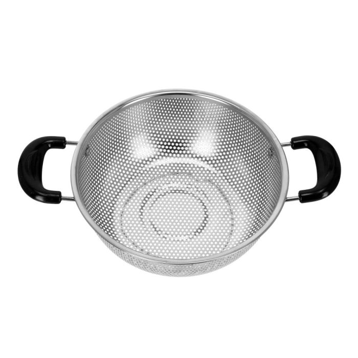 Royalford RF5405 Stainless Steel Fruit Basket | Dual Handles | Heavy Duty Perforated Kitchen Colander for Washing, Draining, Rinsing and Serving Fruits & Vegetables - Image 4