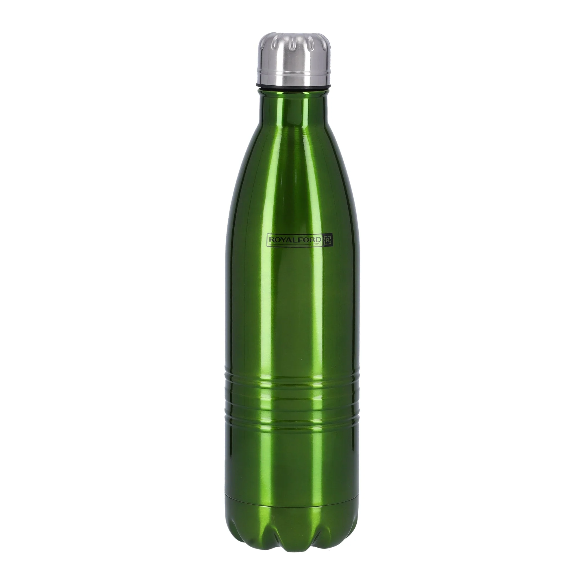 Royalford RF5770GR Stainless Steel Double Wall Vacuum Bottle | Hot & Cold Insulated | Leak Resistant | Perfect for Office, Travel , Gym , School & Outdoor Activities