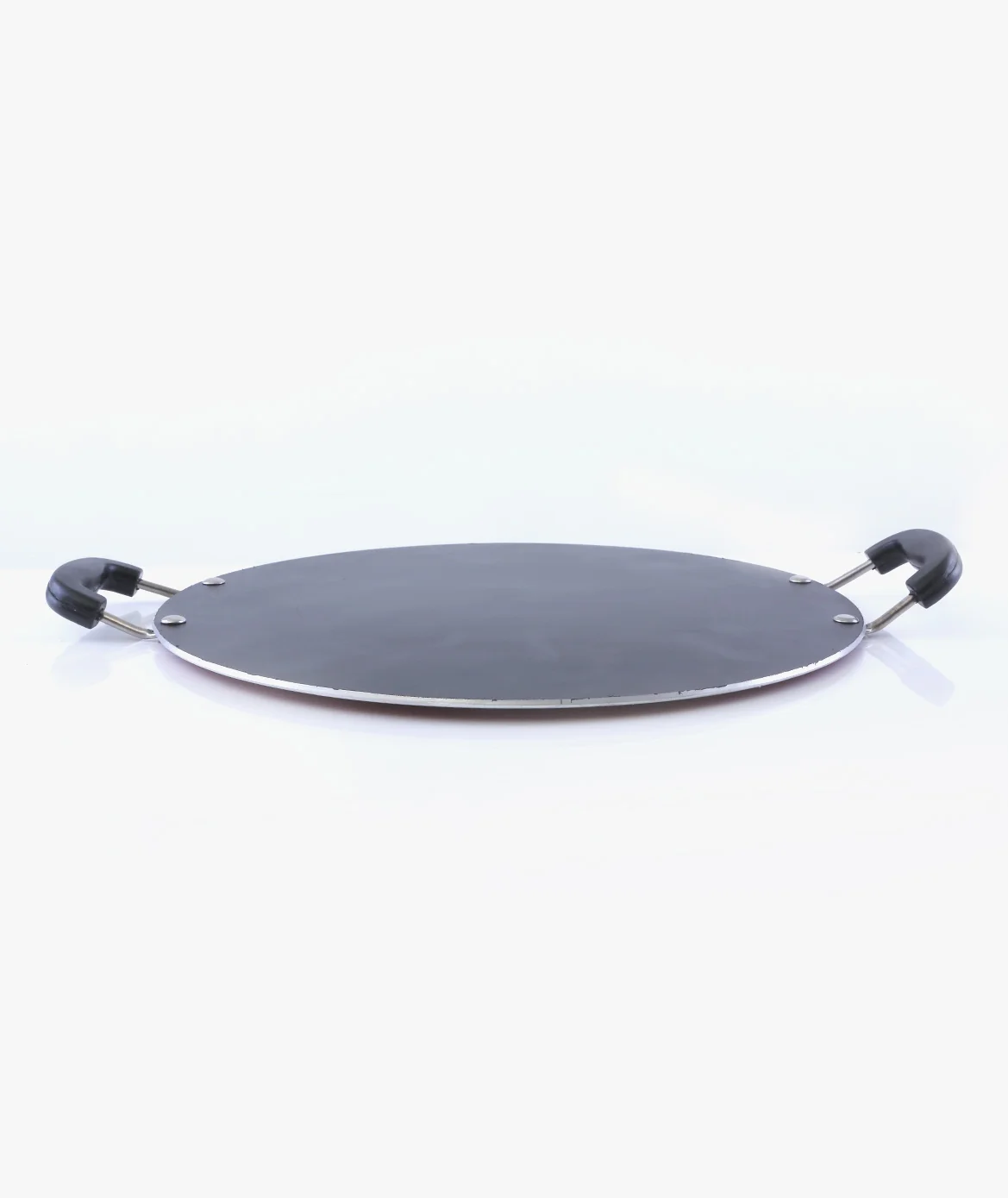 Royalford RF5800 Non-Stick Super Flat Tawa| Aluminium Roti, Dosa Pan & 2-Layer Non-Stick Coating| for Low-Oil Cooking, Even Heat Distribution & Ergonomic Handles|