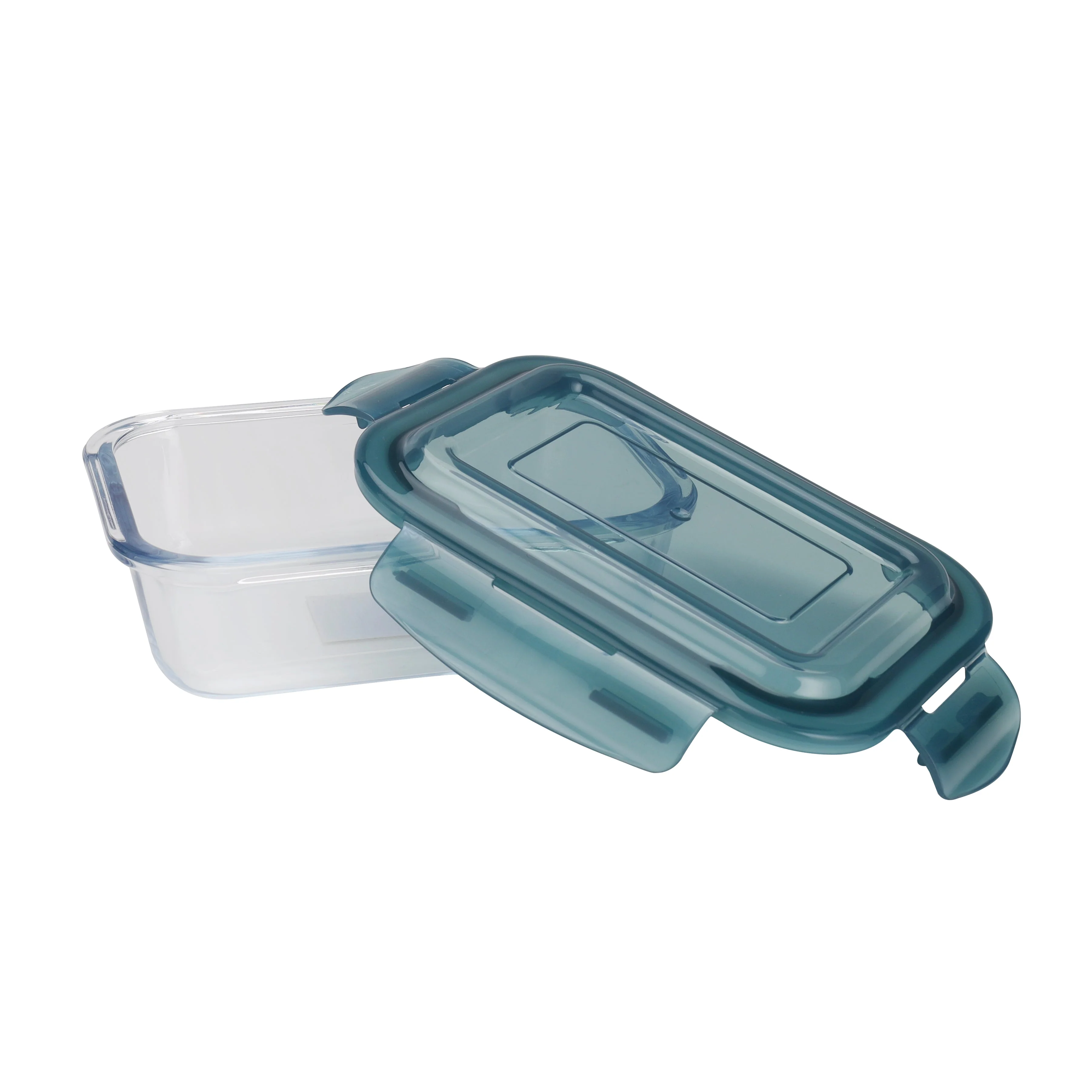 Royalford RF6249 Rectangular Borosilicate Glass Food Container 1040ML | Airtight Leakproof Lunch Box | Microwave, Freezer & Dishwasher Safe Glass Food Storage Container - Image 3