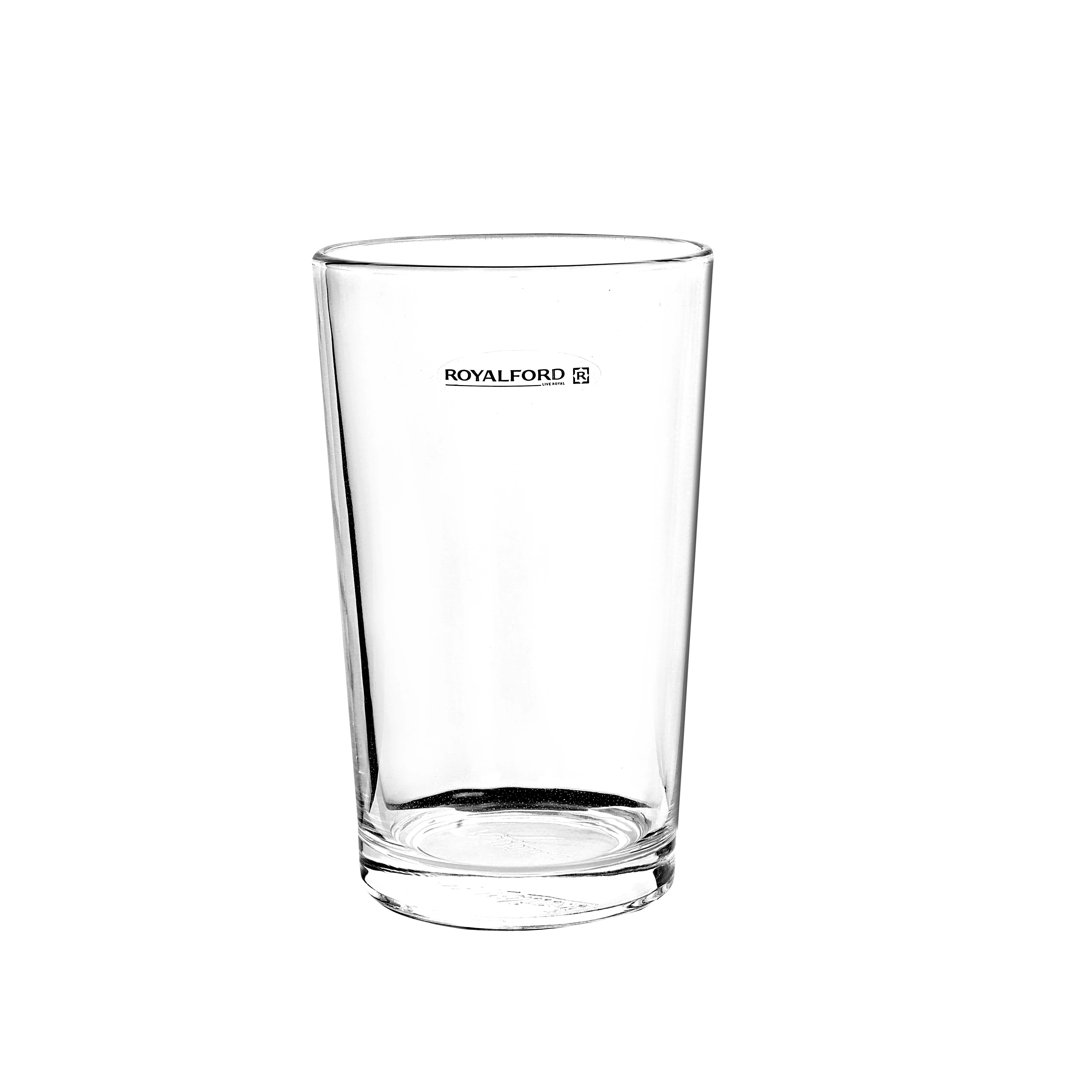 Royalford RF6777 6 Pcs Glass Tumbler Set | Clear Drinking Glasses for Juice, Water & Soft Drinks | Durable Everyday Beverage Glassware Set for Home Kitchen Dining Use - Image 2