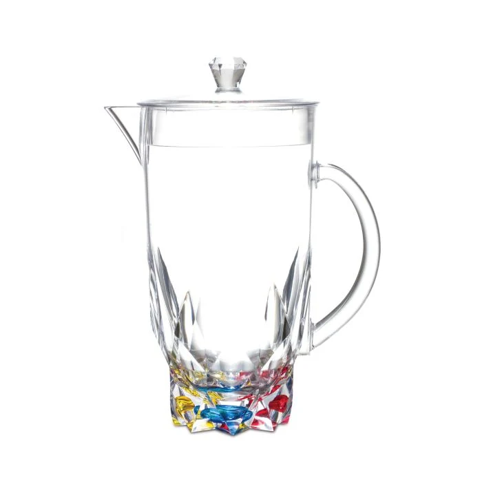 Royalford RF6887 2L Acrylic Transparent Water Jug - Portable Multi-Purpose Jug with Lid for Water Picnic Juice, Durable Plastic, Spill-Proof Lid | Ideal for Household, Club, Pub, Bar, Coffee Shop, Restaurant & More - Image 3