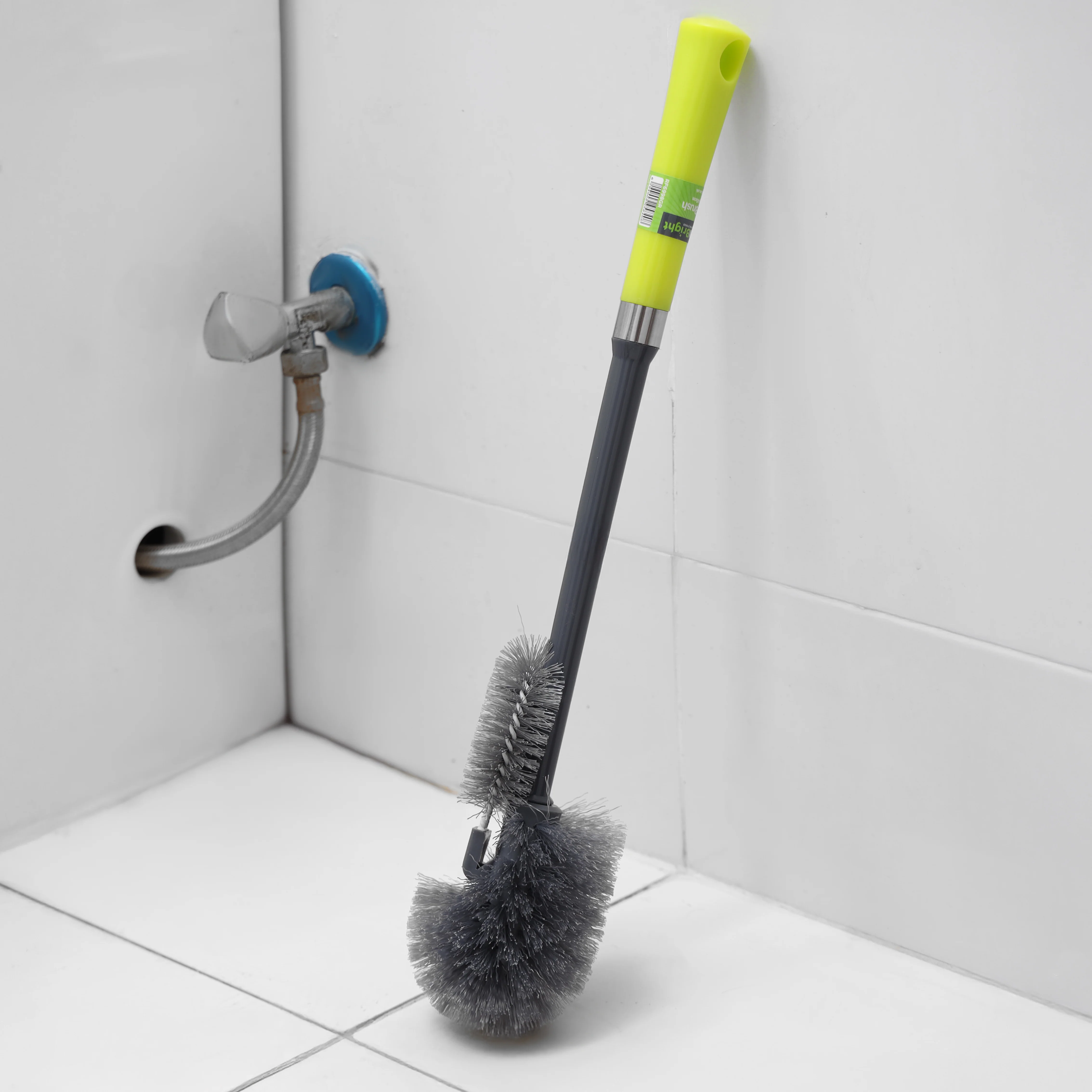 Royalford RF6998GR toilet brush | dual head design, long handle and ergonomic grip| flexible bristles, scratch-free, durable PP+PET, ideal for all toilet types| - Image 5