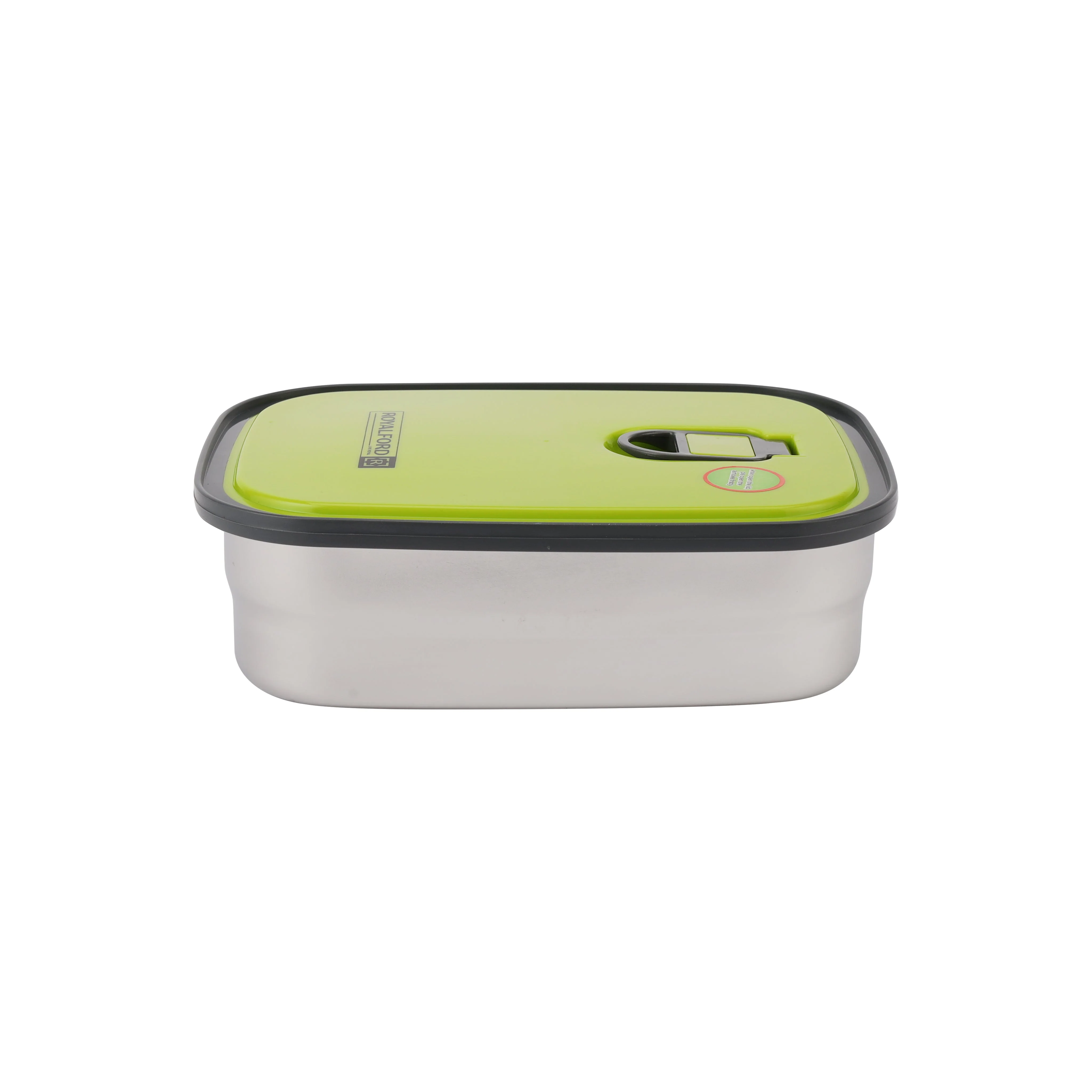 Royalford RF7014 680ML Stainless Steel Rectangular Food Container | Airtight Leakproof Lid| BPA Free | Food Grade Lunch Box | Perfect for Office, School & Travel Use