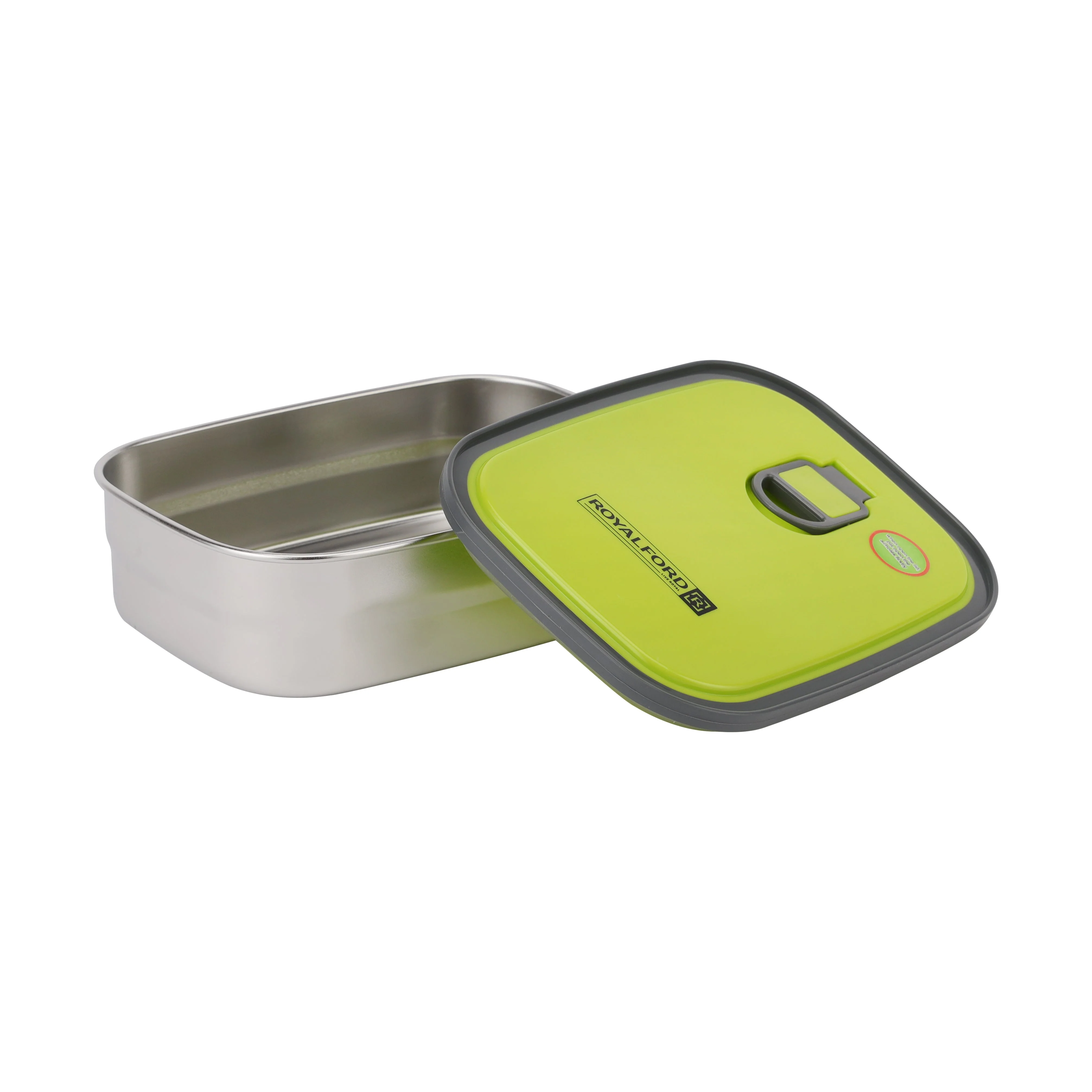 Royalford RF7014 680ML Stainless Steel Rectangular Food Container | Airtight Leakproof Lid| BPA Free | Food Grade Lunch Box | Perfect for Office, School & Travel Use - Image 3