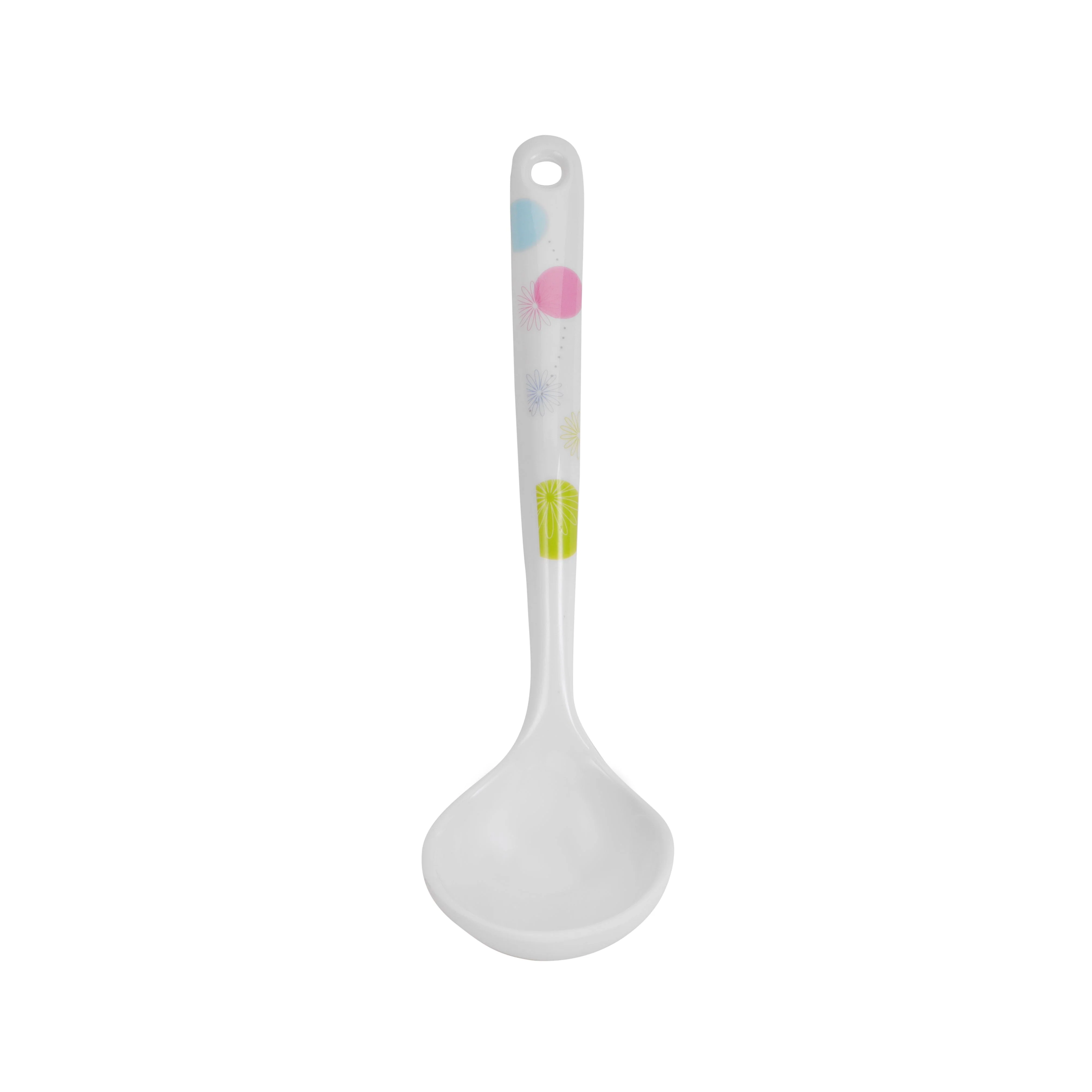 Royalford RF7393 Premium Melamine Soup Ladle| Heat Resistant Lightweight Serving Spoon & Ergonomic Handle| Break Resistant Kitchen Utensil for Daily Cooking Use|