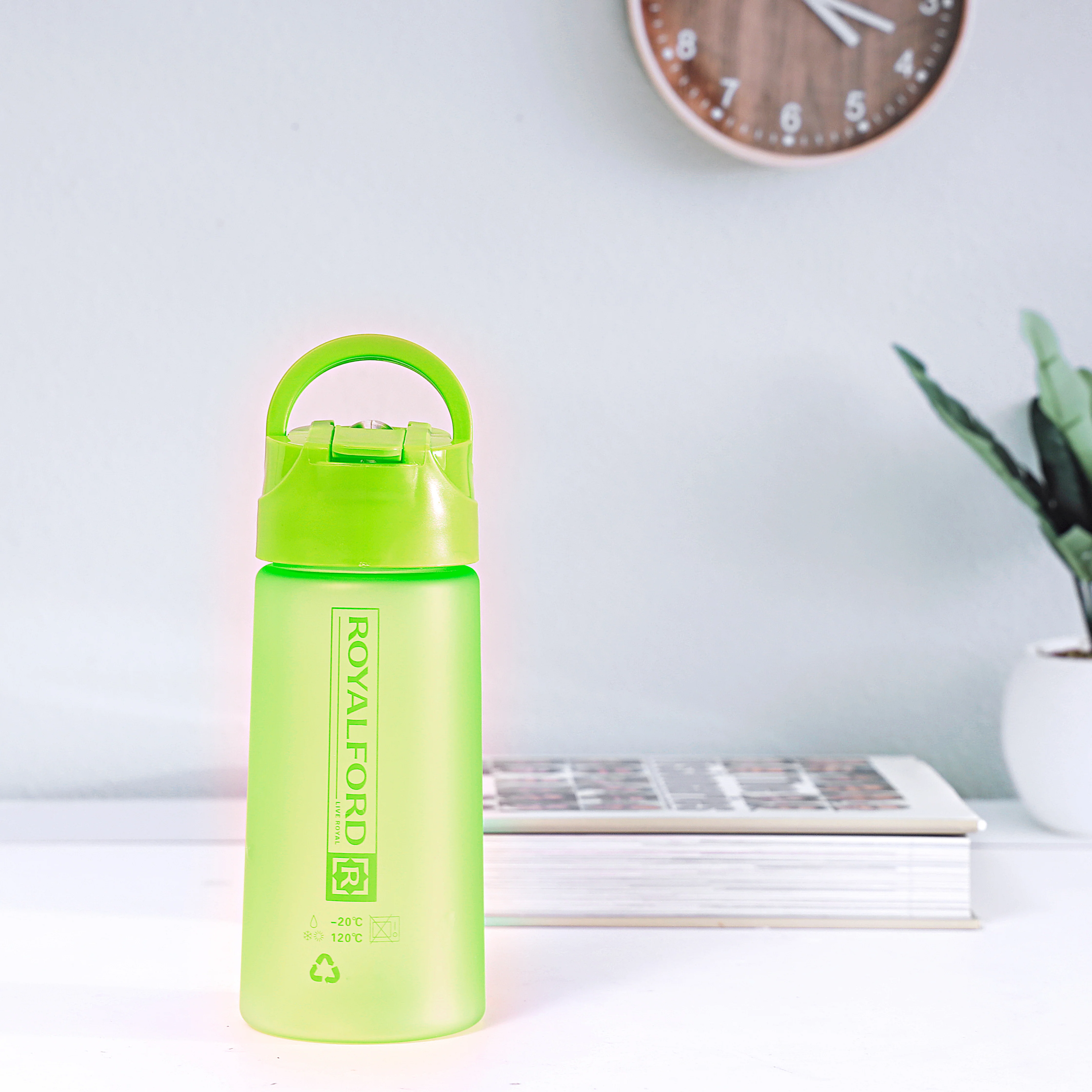 Royalford RF7579GR 500ml BPA-Free Water Bottle| Lightweight Leak-Proof Polymer Drinking Bottle with Carry Handle| Perfect for School, Office and Daily Hydration| - Image 5